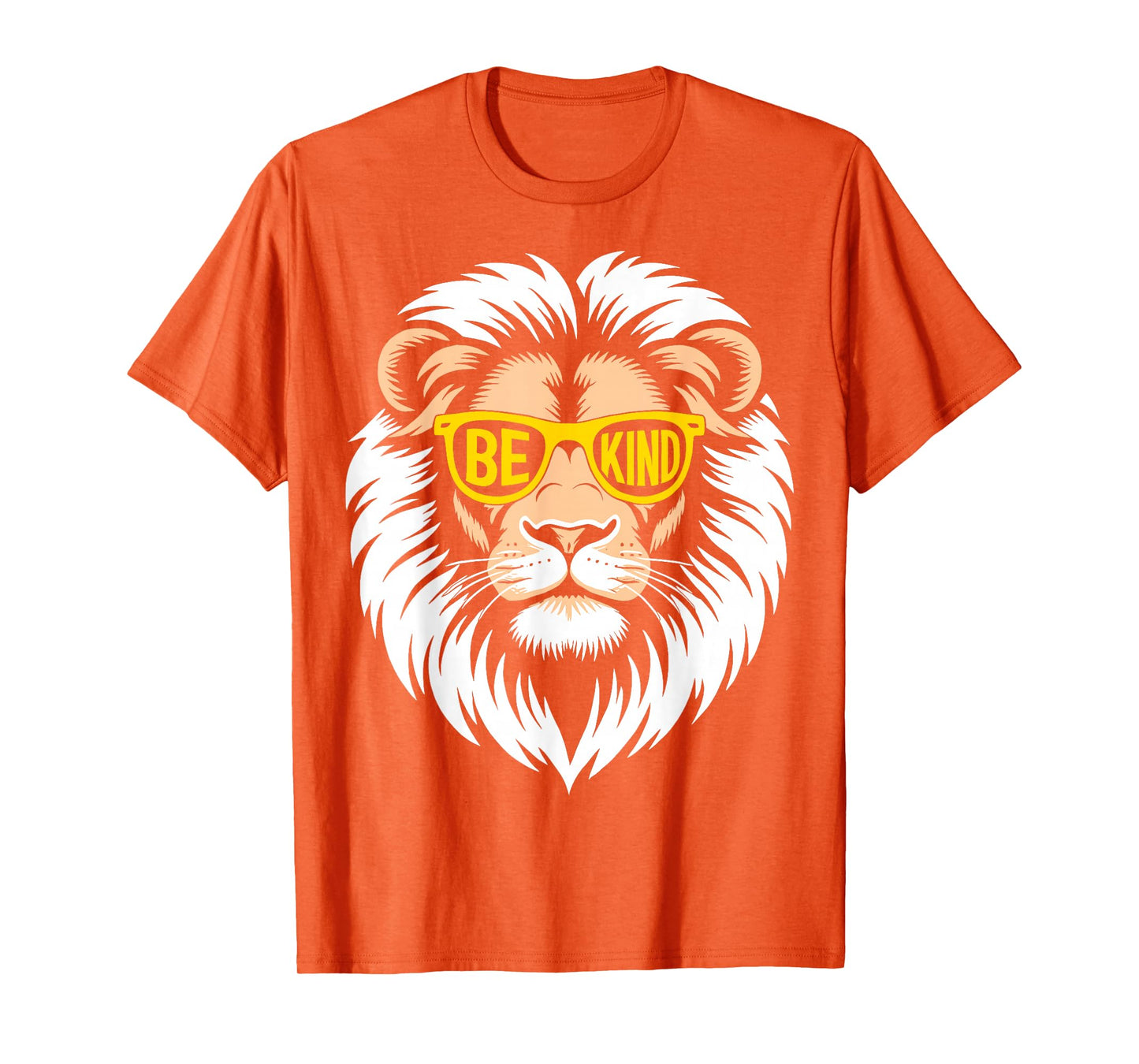 Orange Anti Bullying Unity Day Lion Be Kind Kids Men Boys T-Shirt