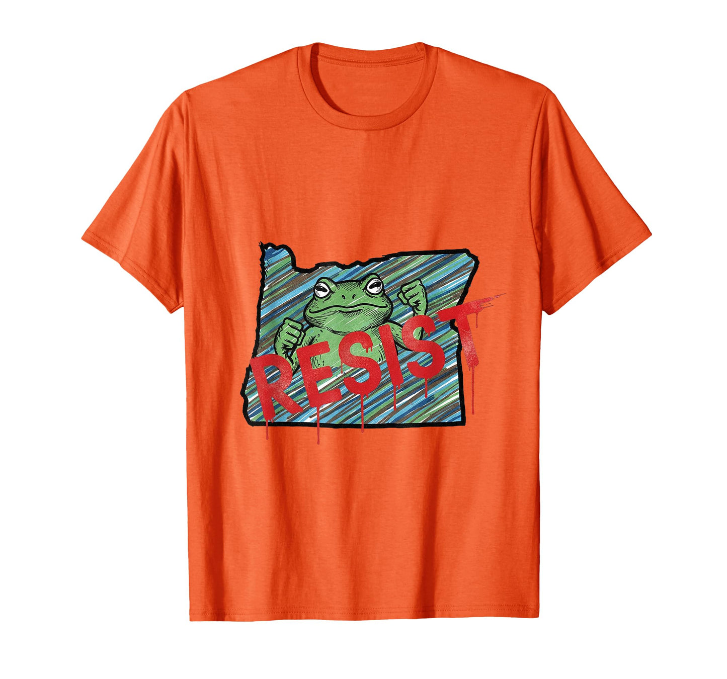 Portland Frog Protest Shirt Funny Portland Frog T-Shirt