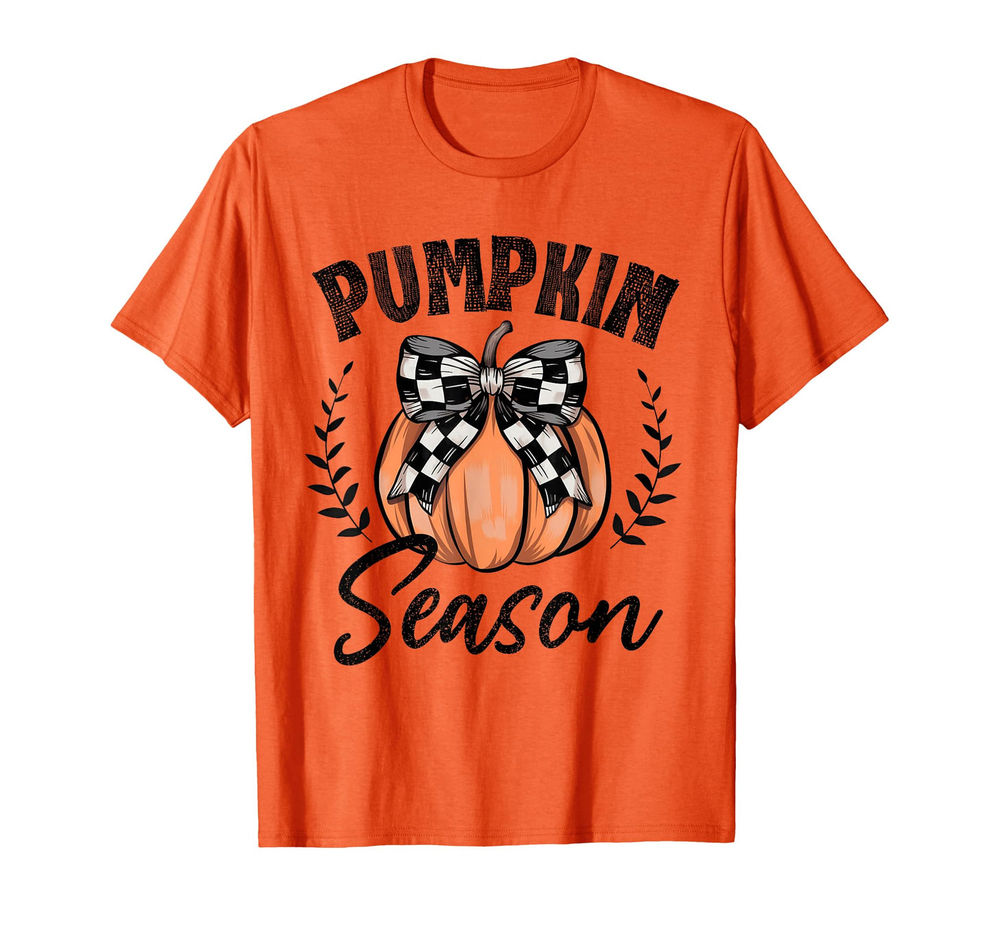 Pumpkin Season Coquette Bow Fall Halloween Costume Spooky T-Shirt