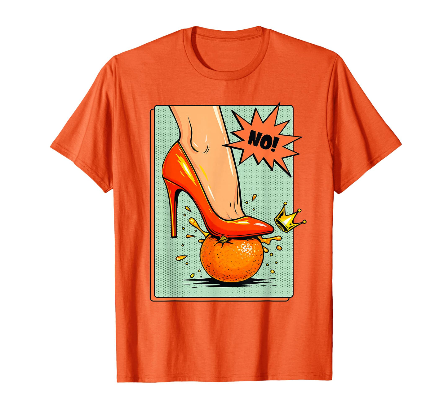 No Kings Retro Patriotic Woman Funny Political Meme T-Shirt