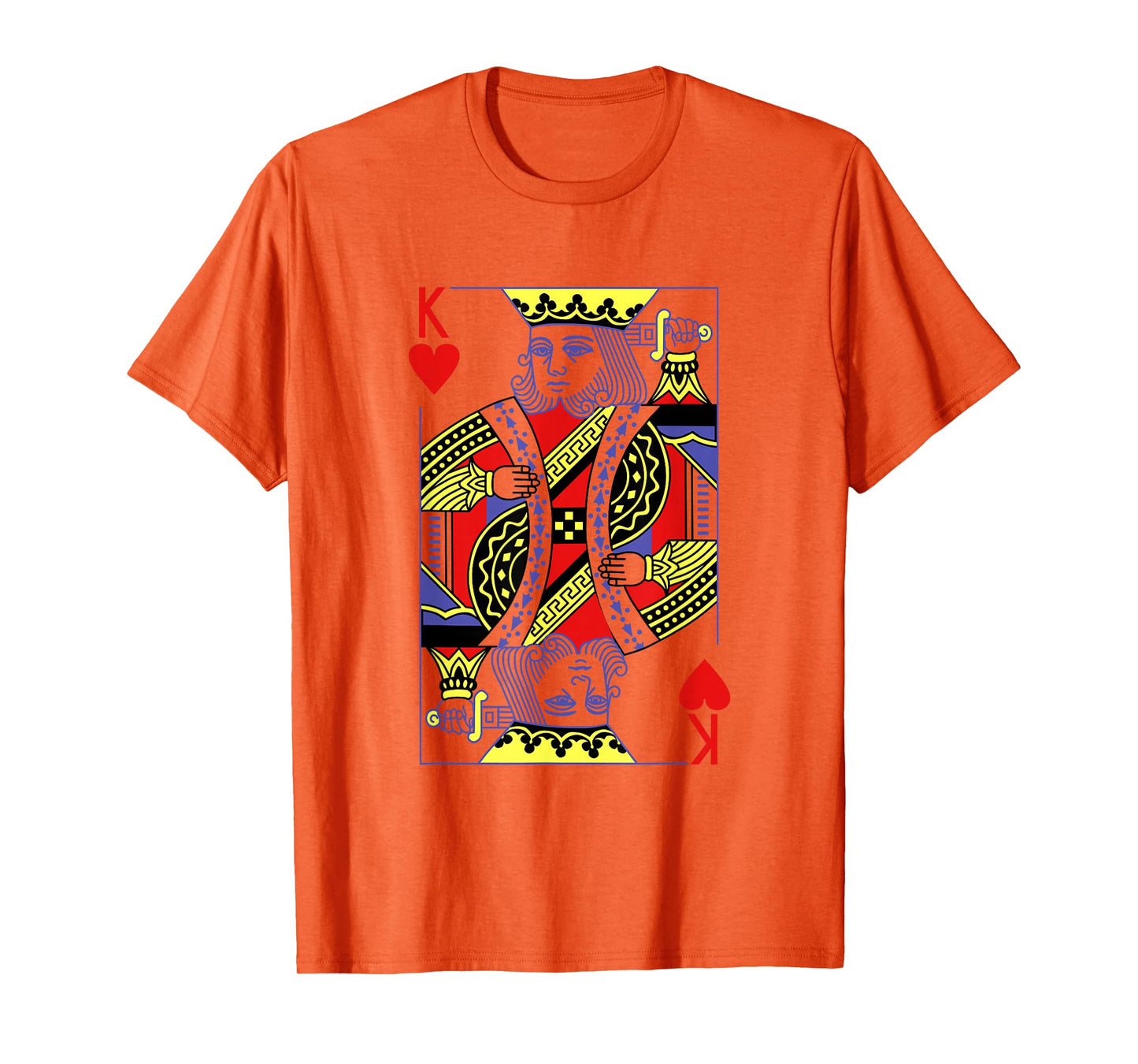 King Of Hearts Royal Flush Costume Halloween Playing Cards T-Shirt