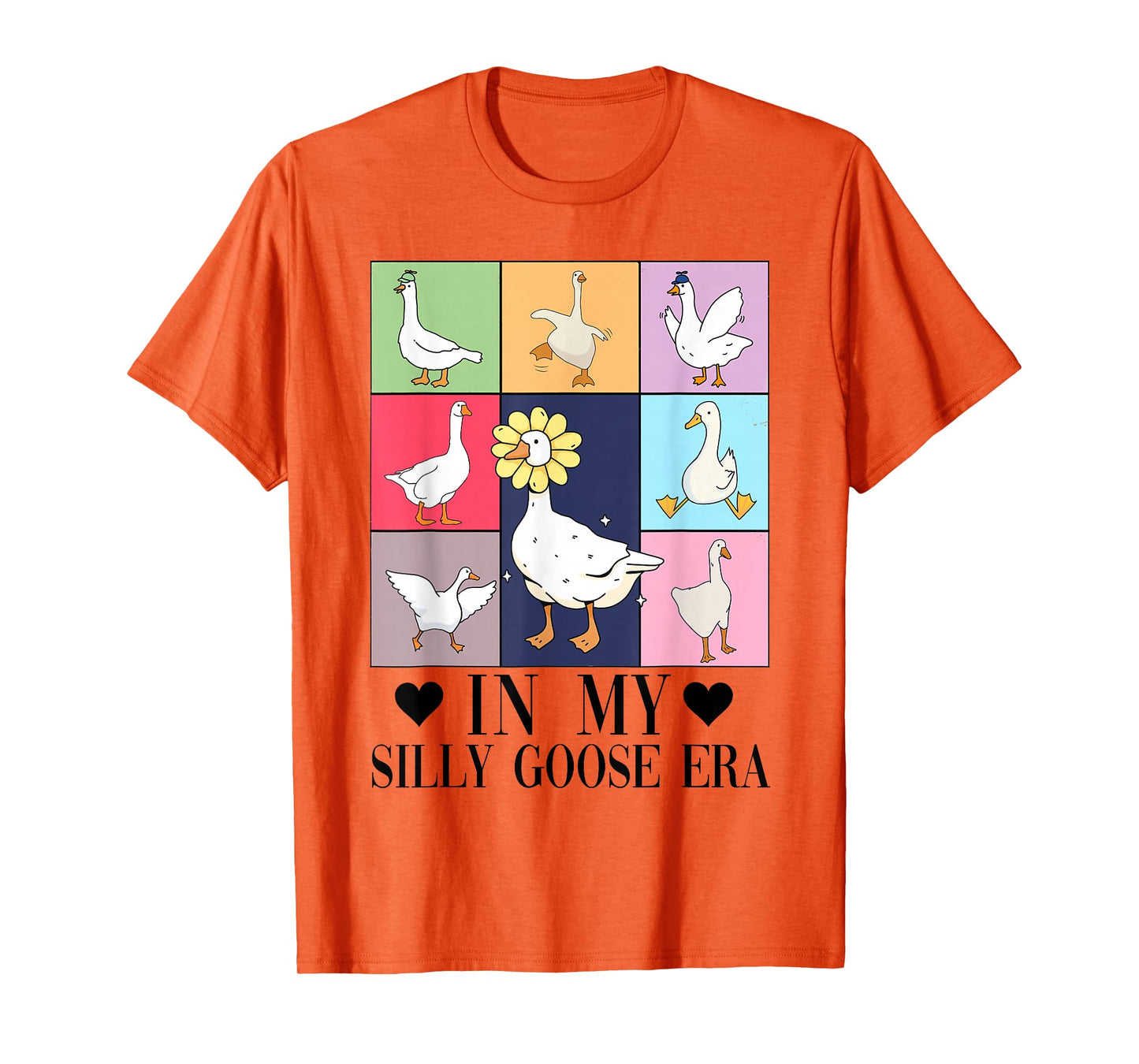 Retro In My Silly Goose Era Funny Animal Lover T-Shirt