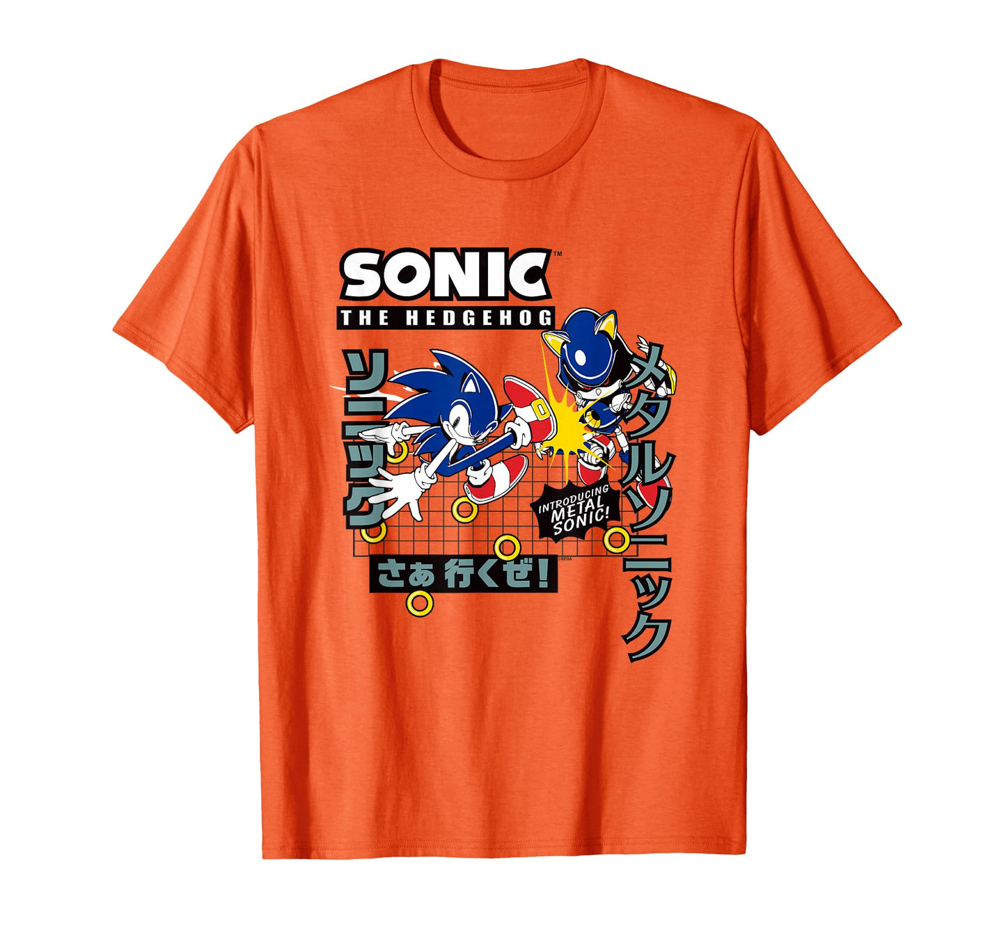 Sonic The Hedgehog Introducing Metal Sonic! Epic Fight Retro T-Shirt