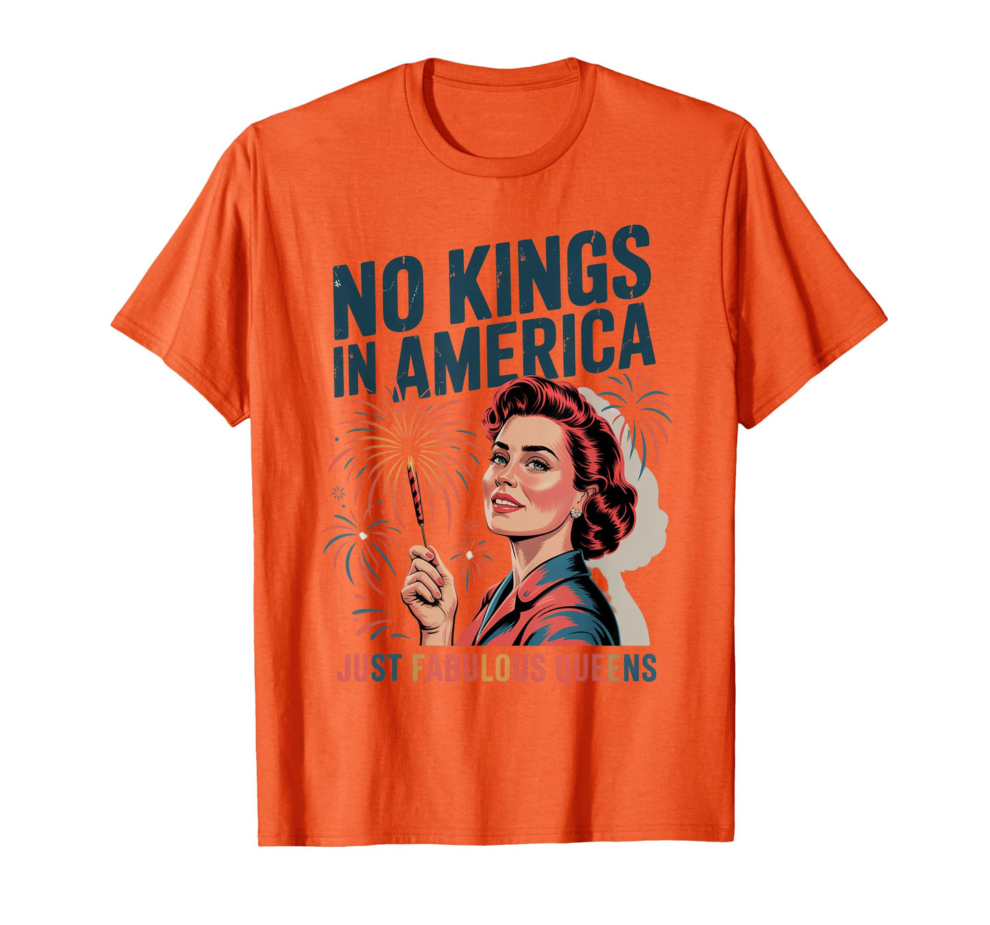 No Kings In America Just Famulous Queens Pride Month 2025 T-Shirt