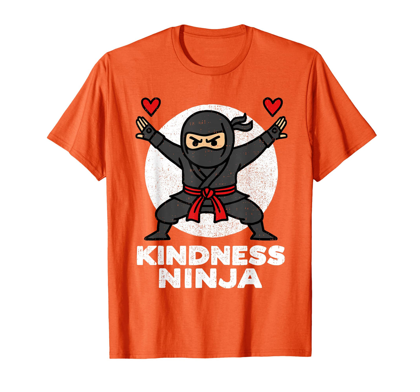 Unity Day Orange Kindness Ninja Anti Bullying Boys Teen Kids T-Shirt