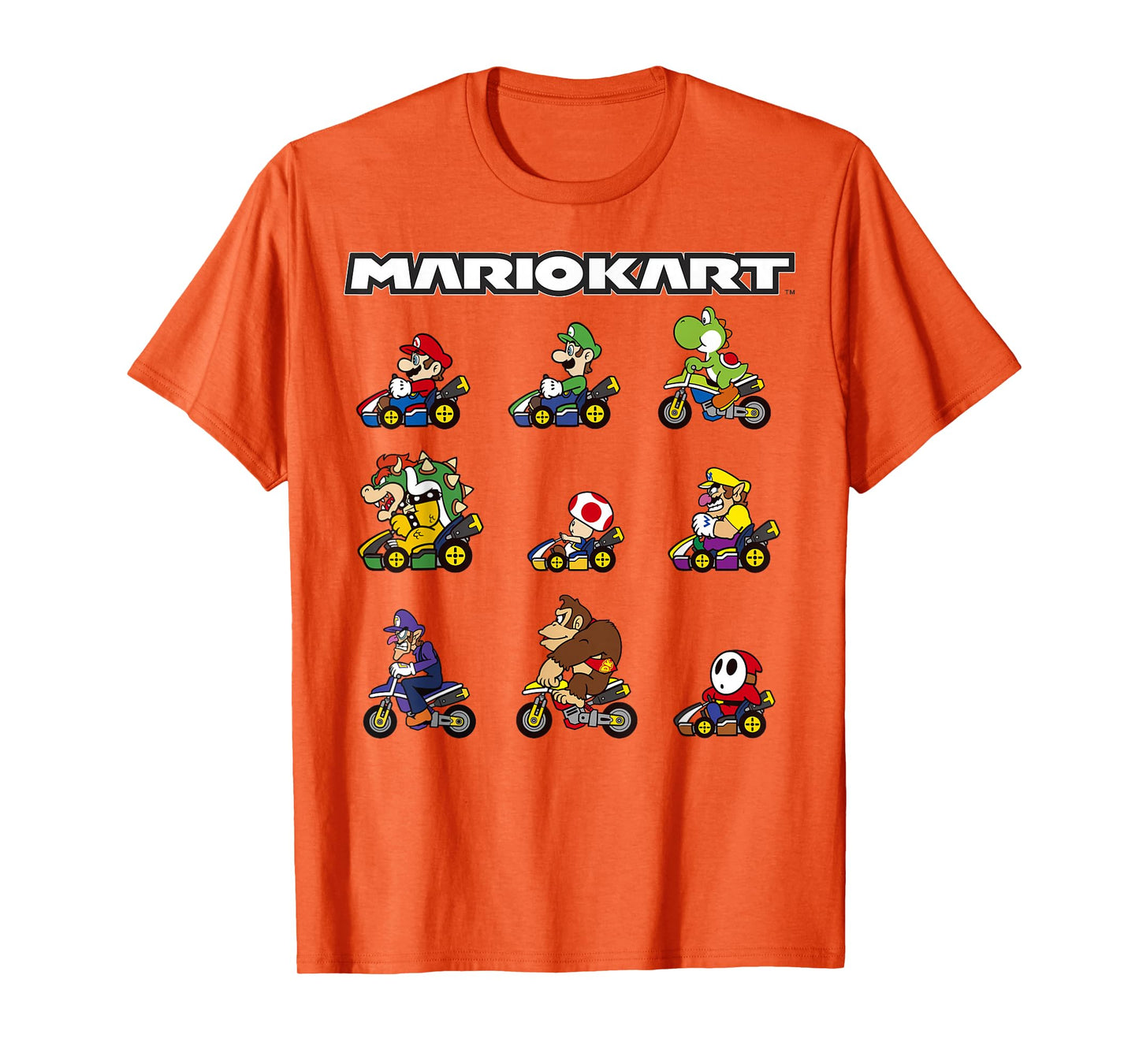 Nintendo Mario Kart Racers Ready Line-Up Graphic T-Shirt