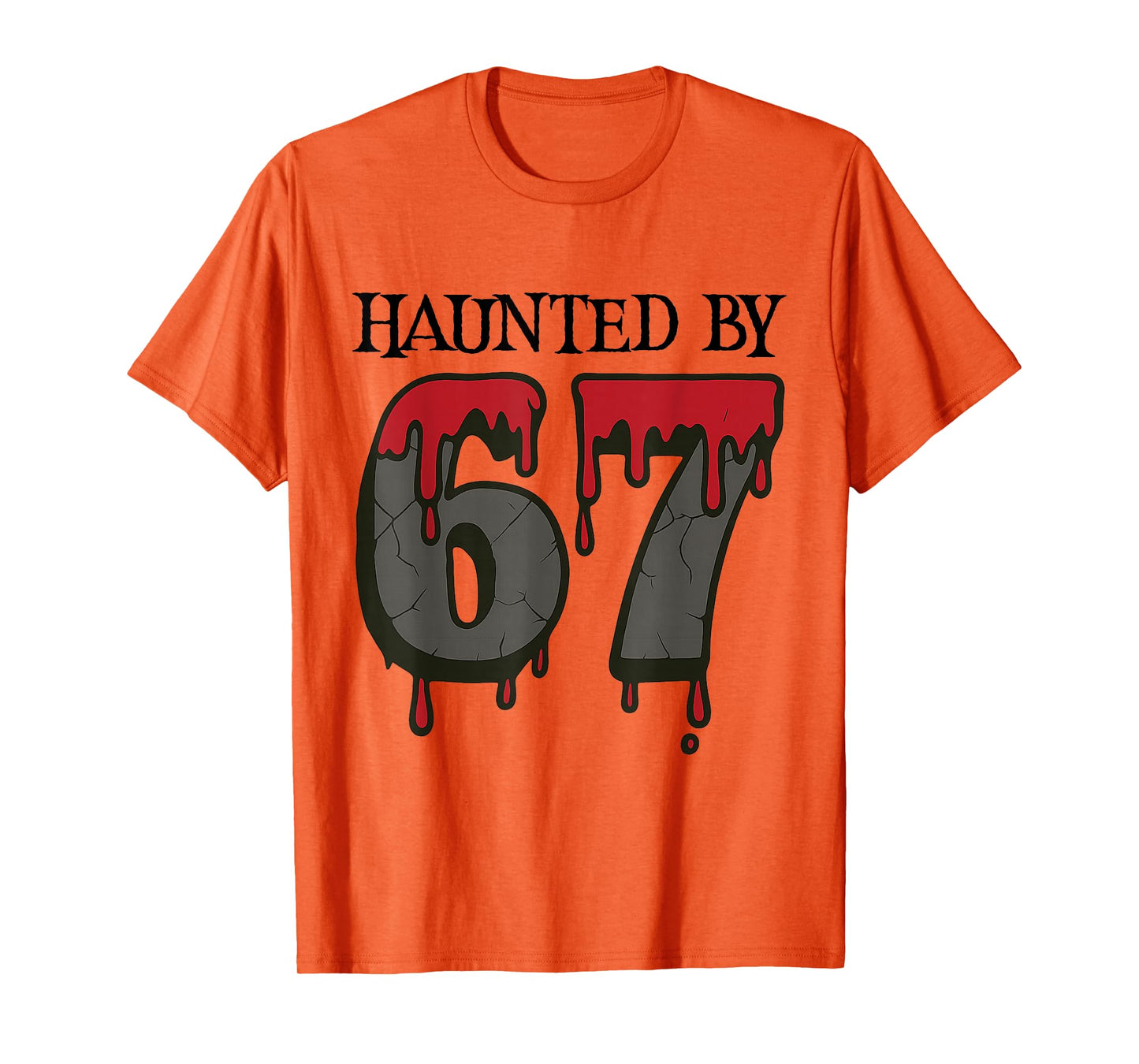 67 Meme Halloween Haunted Spooky - Six Seven Gen Alpha Z T-Shirt