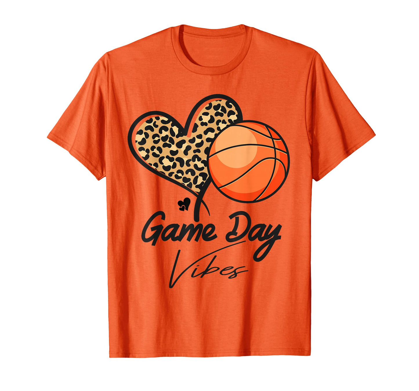 America basketball Game Day Vibes basketball Mom leopard T-Shirt