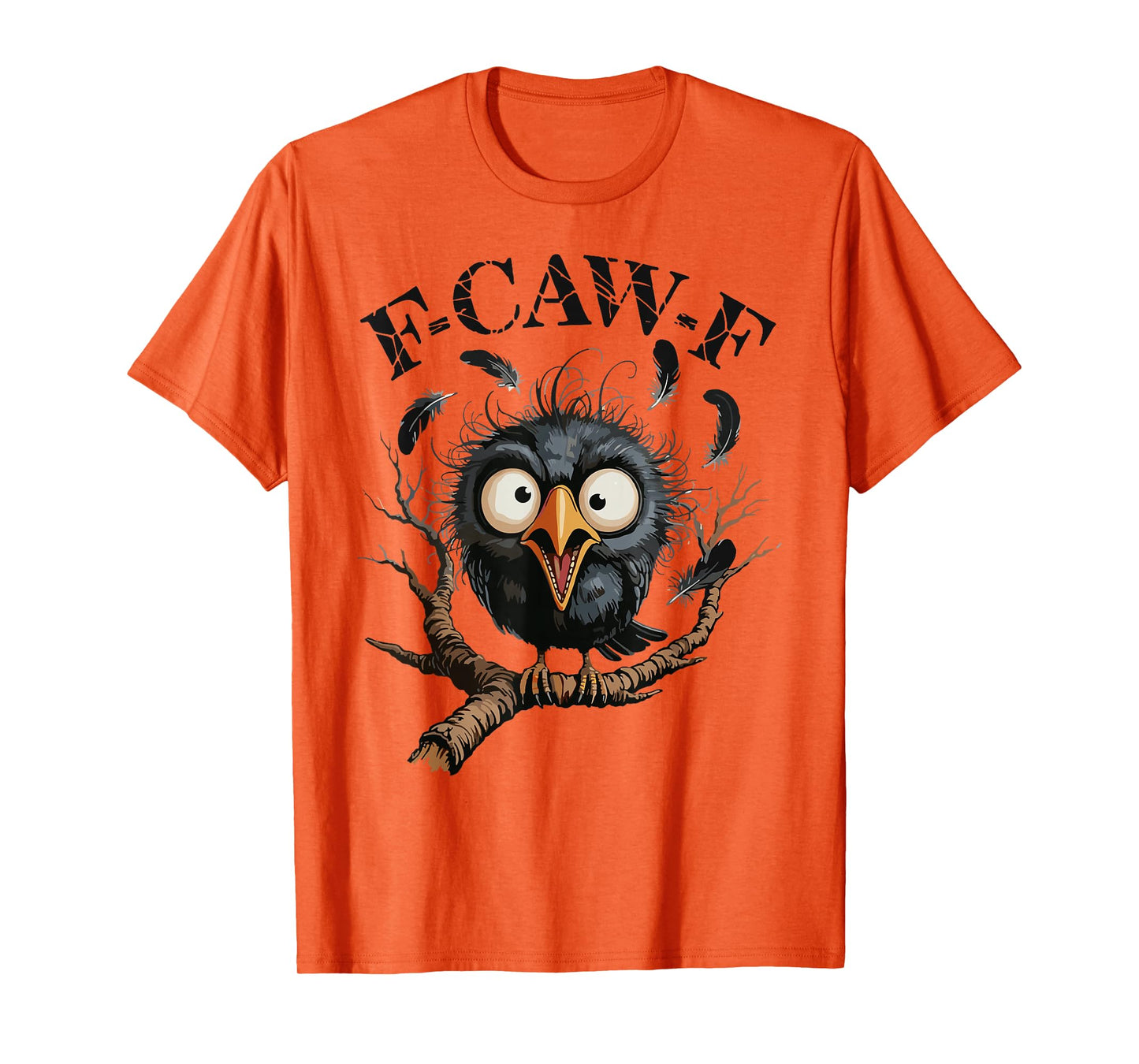 Funny Black Crow Black Bird Funny Crow Halloween T-Shirt