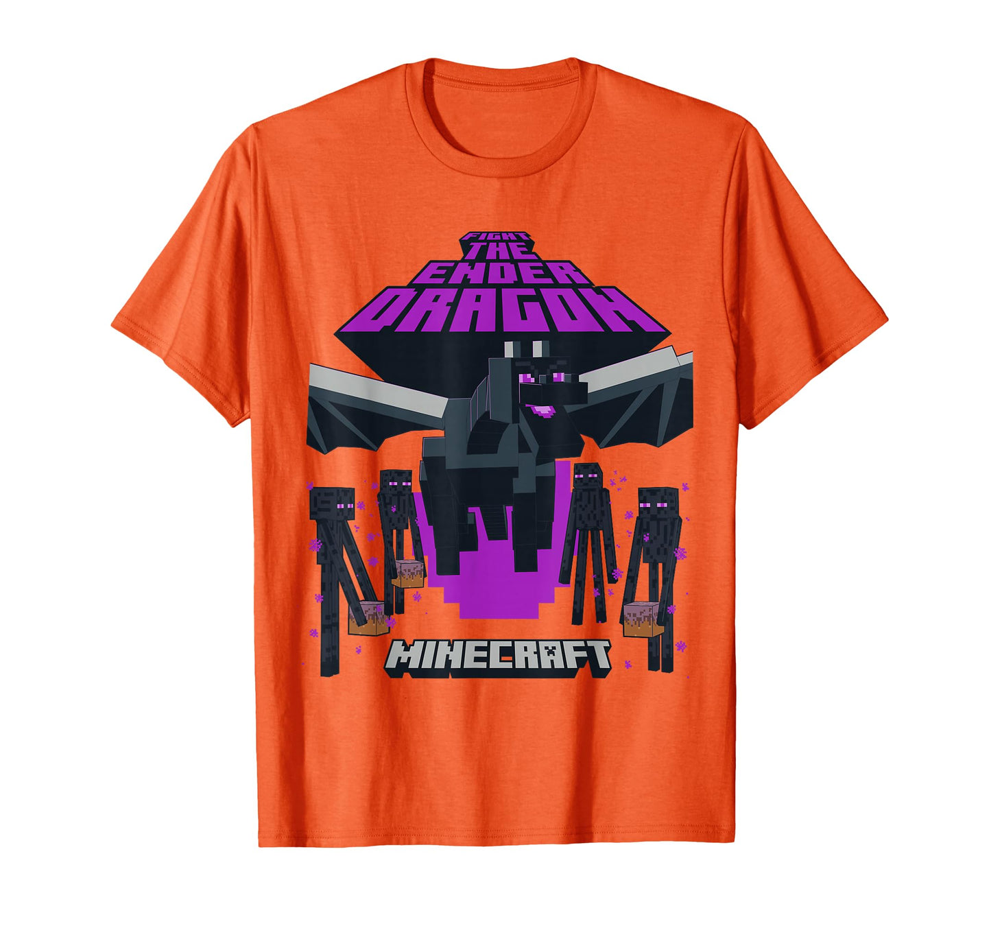 Minecraft Fight The Ender Dragon With Endermen T-Shirt