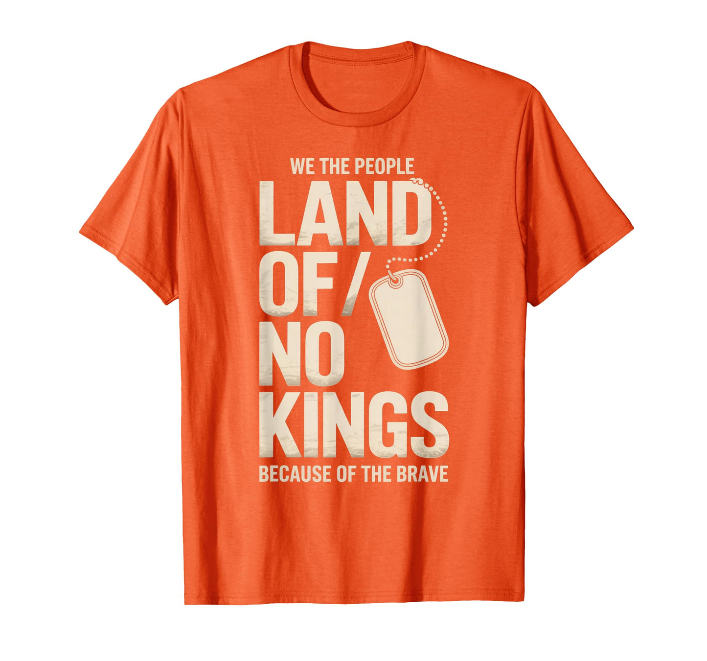 America Vintage No Kings Day Because of The Brave T-Shirt