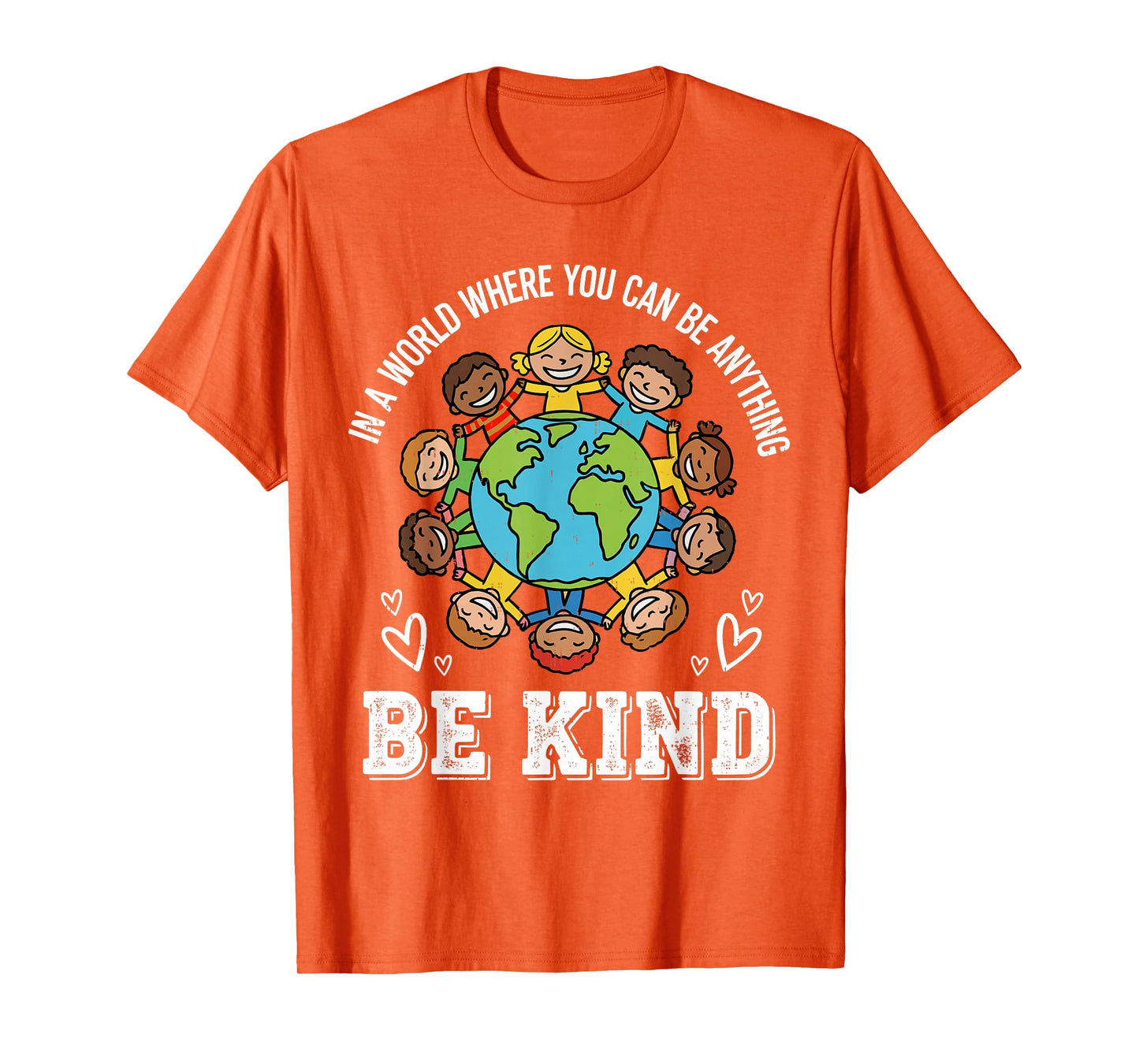 Unity Day Orange Be Kind Earth Anti Bullying Boys Girls Kids T-Shirt