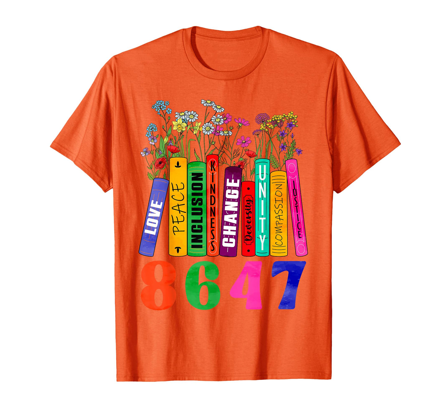 Funny 8647 Anti Trump 86 47 Boho Floral Feminist Political T-Shirt