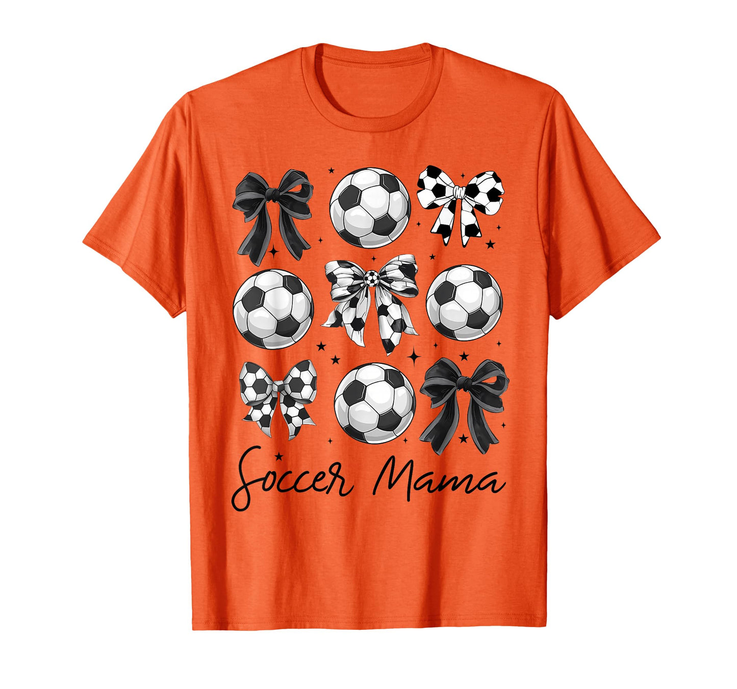 Coquette Soccer Bows Game Day Soccer Mama Mom Cheer Girls T-Shirt