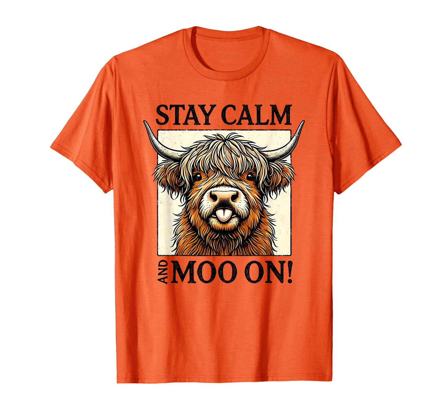 stay calm and moo on T-Shirt