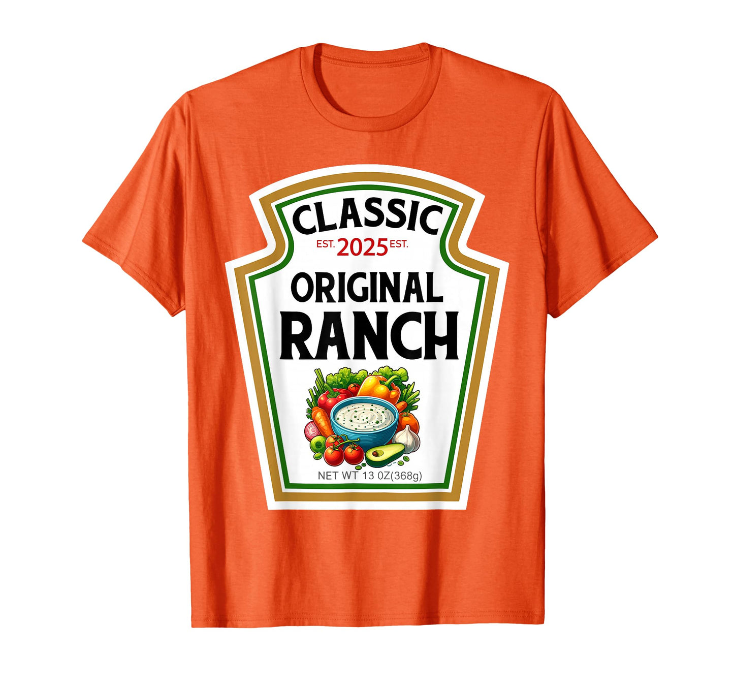 Ranch Sauce Green Salad Dressing DIY Halloween Costume T-Shirt