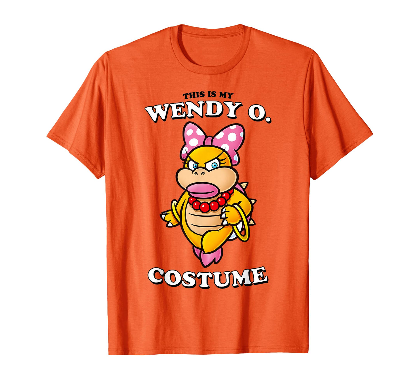 Super Mario Bros Halloween This Is My Wendy O. Costume T-Shirt