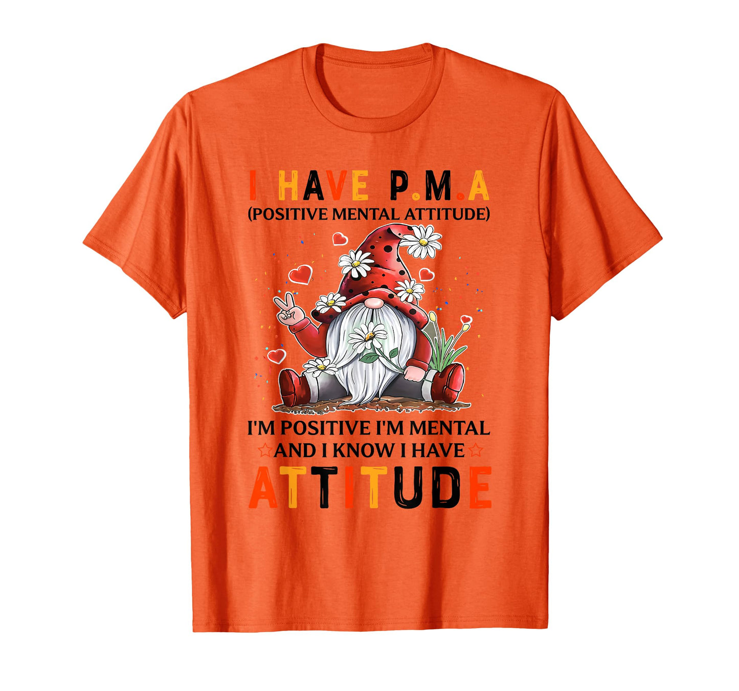 I Have P.M.A Positive Mental Attitude I'm Positive T-Shirt
