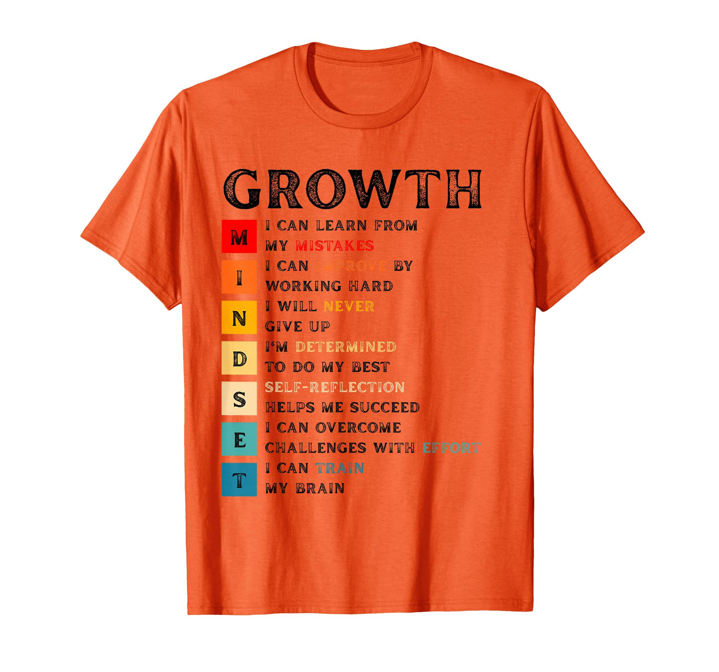 Growth Mindset Definition - Motivational Quote Inspiration T-Shirt