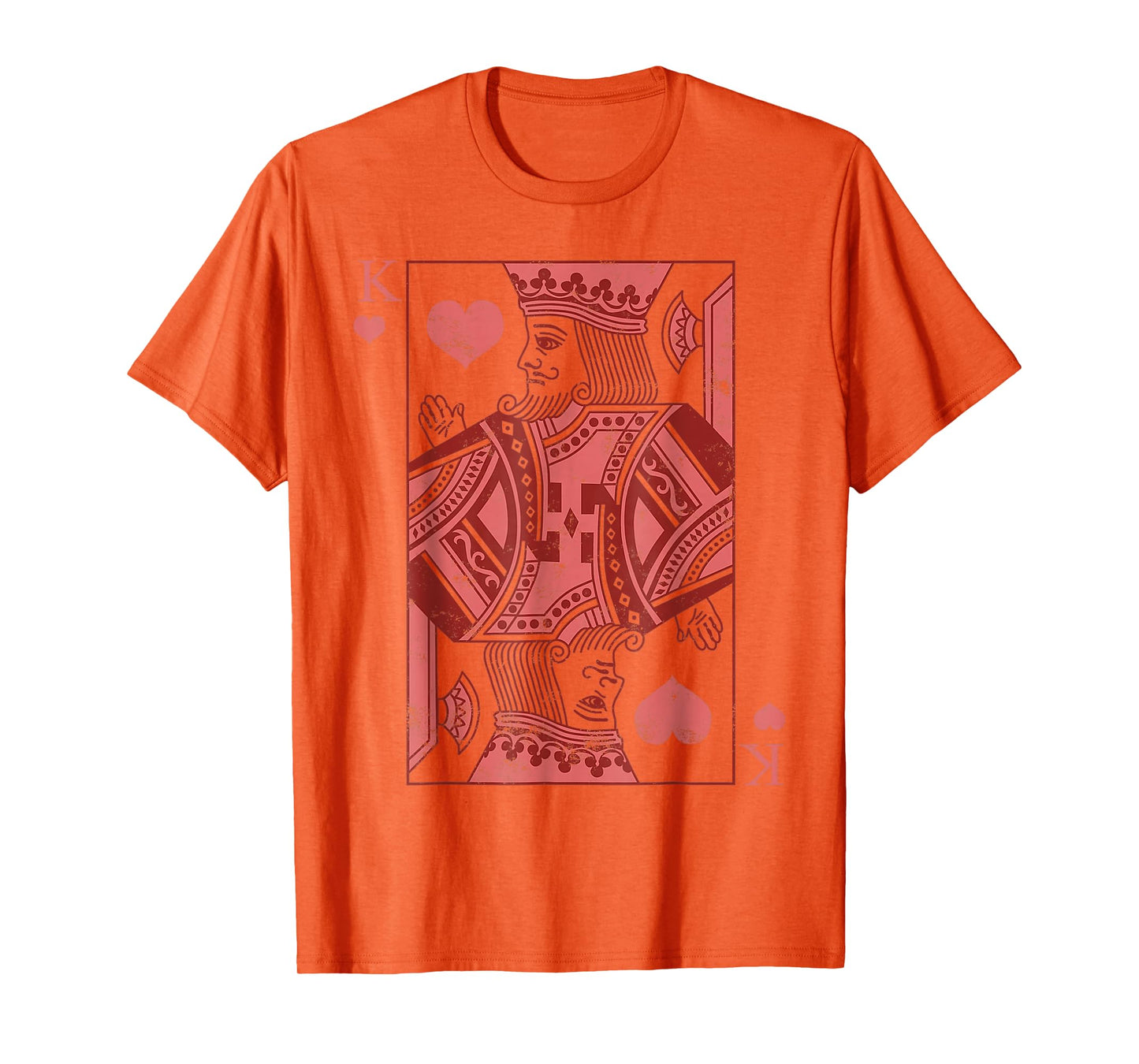 King Of Hearts Valentines Day Cool V-Day Couple Matching T-Shirt