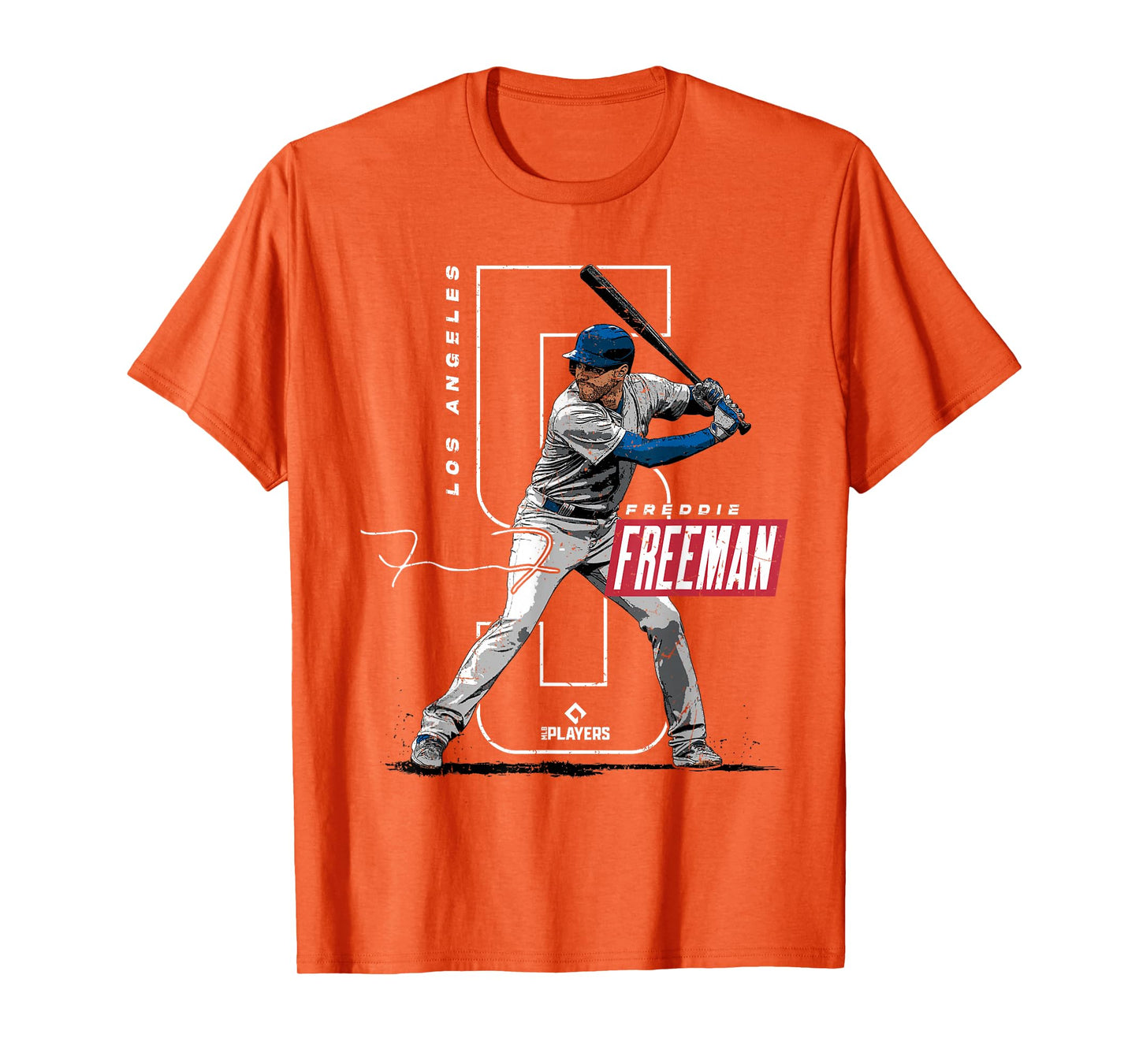 License Champs Freddie Freeman | Los Angeles Baseball Players | MLBFRE3002 T-Shirt, Small, Blue
