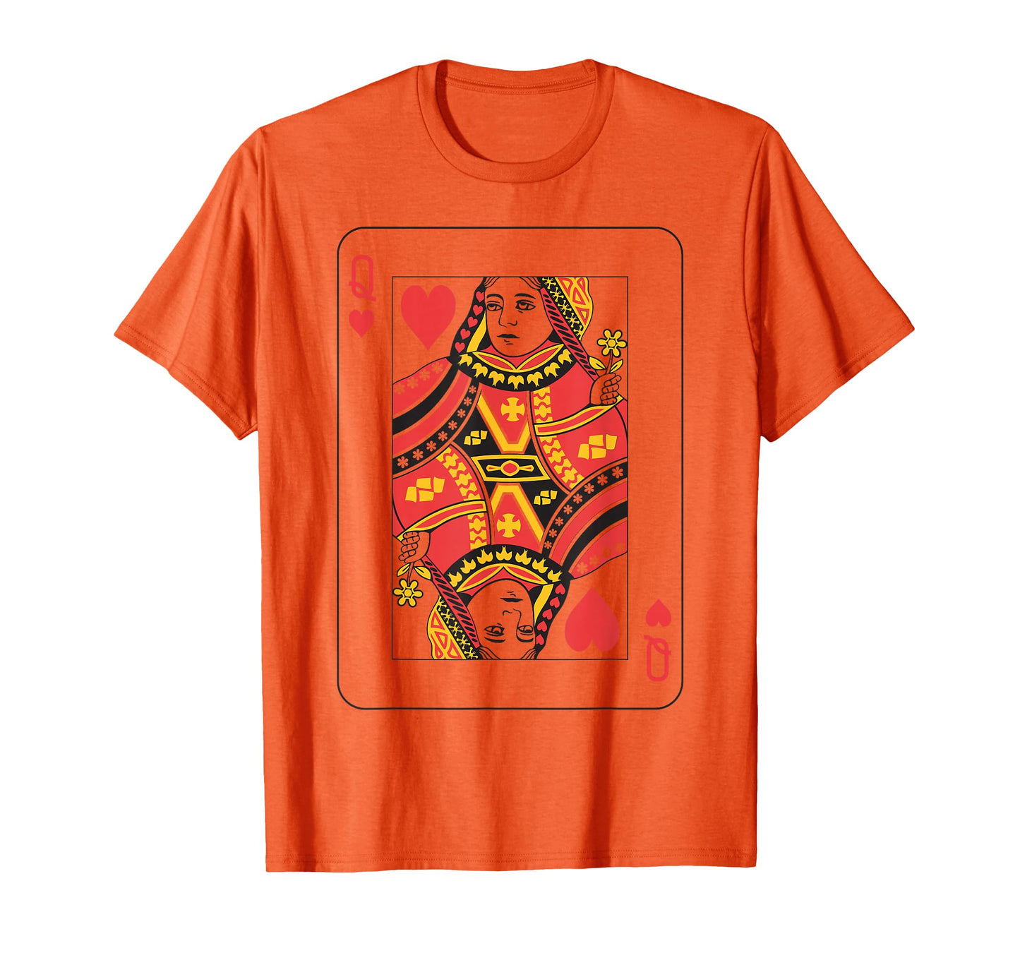 Queen of Hearts | Deck of Cards Front and Back Group Costume T-Shirt