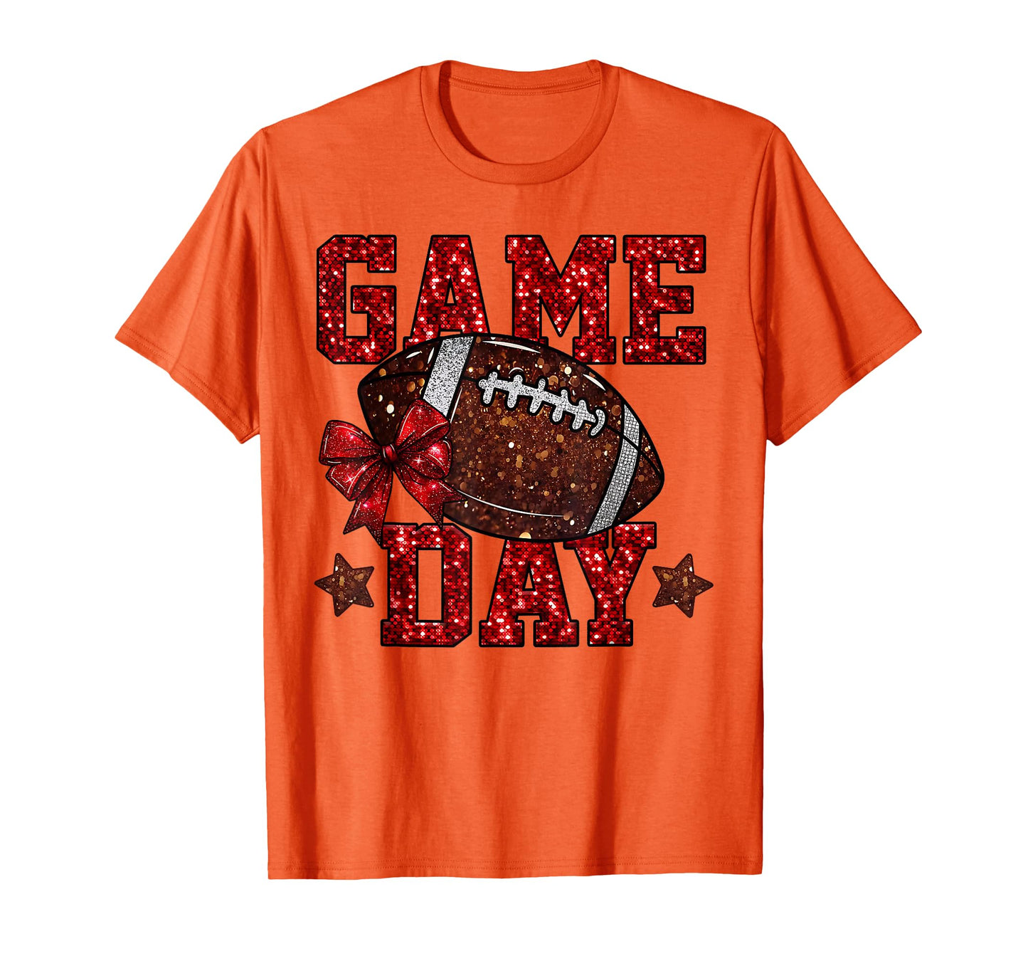 Game Day Touchdown Football Mom Girls Go Cheer Maroon T-Shirt