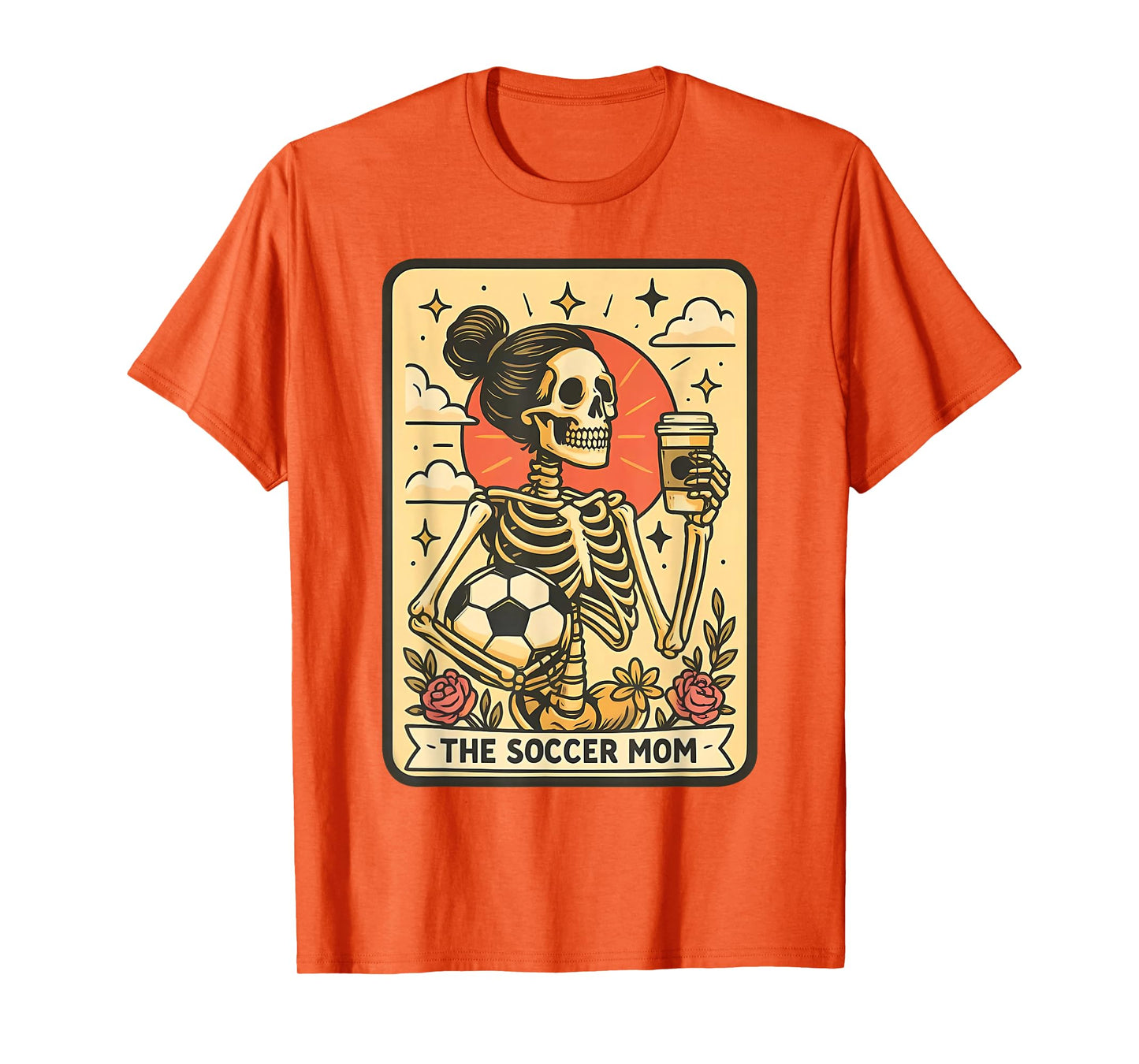 Halloween Soccer Mom Tarot Card Soccer Mama Sports Game Day T-Shirt