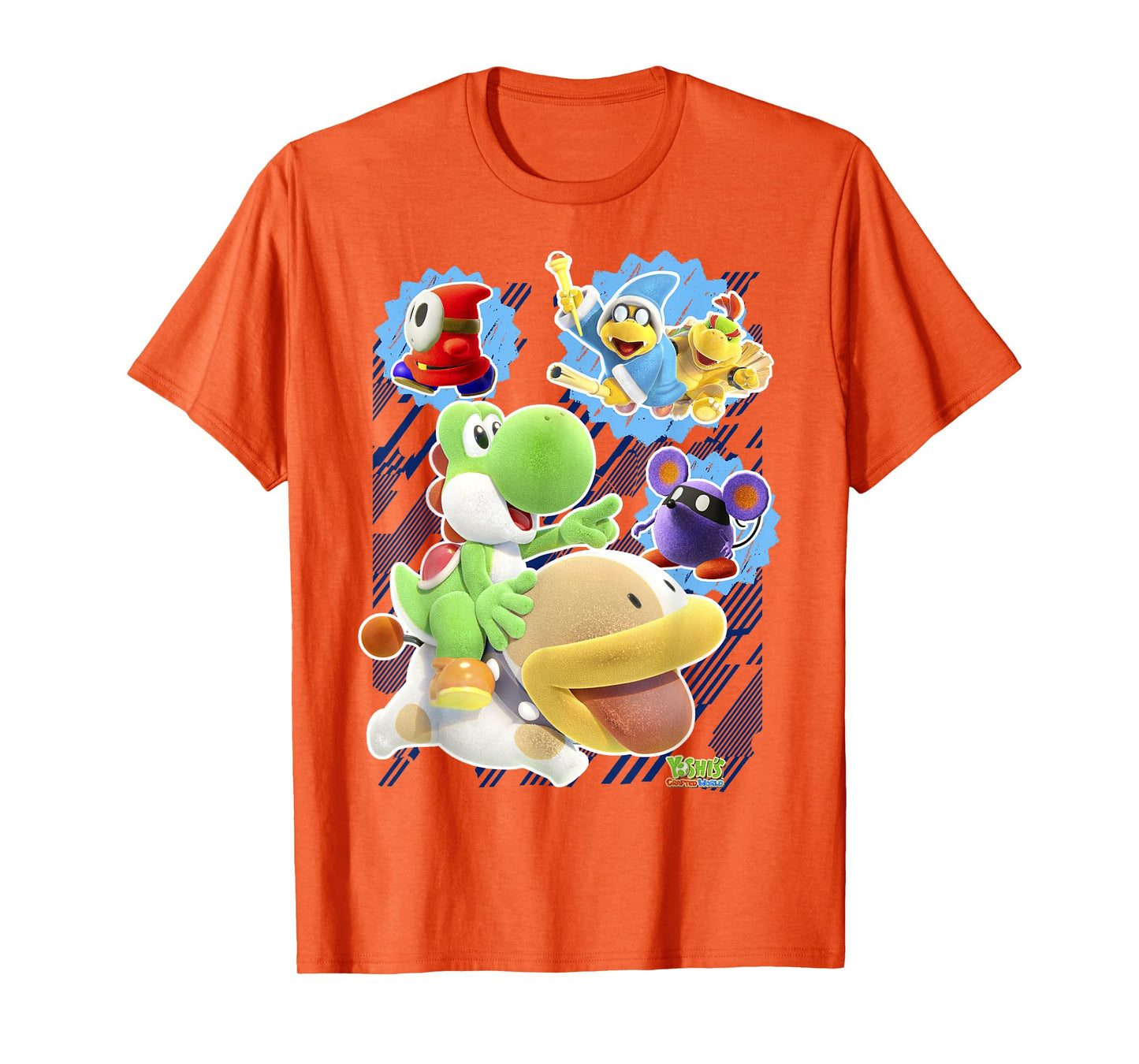 Yoshi's Crafted World Group Shot Poster Graphic T-Shirt T-Shirt