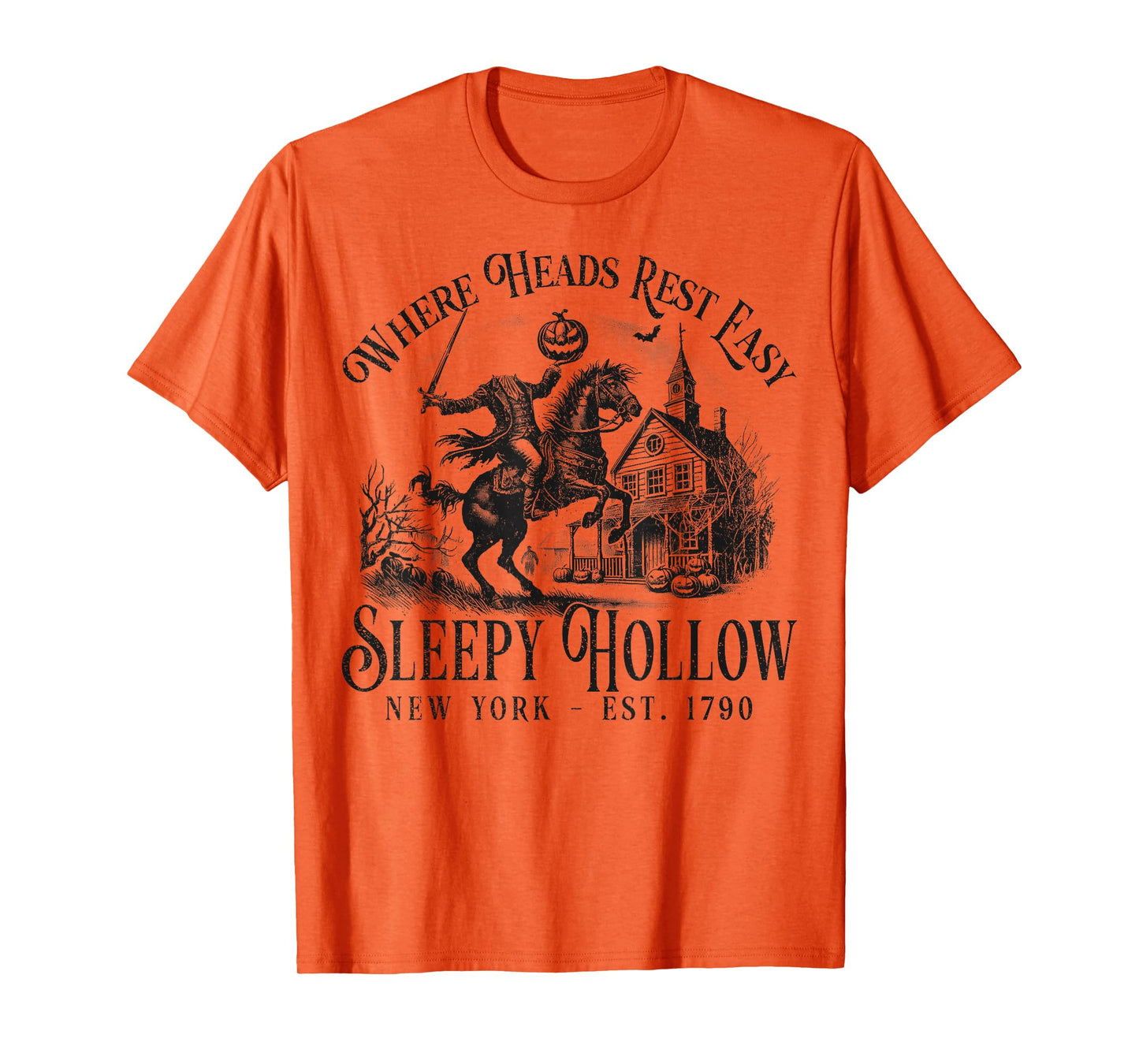 Headless Horseman Sleepy Hollow Jack O Lantern Halloween T-Shirt