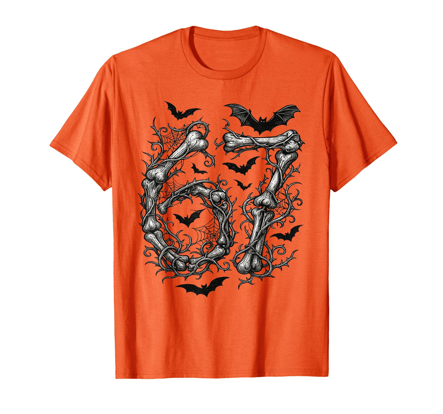 Halloween Number 6 7 Bones Skeleton Costume T-Shirt