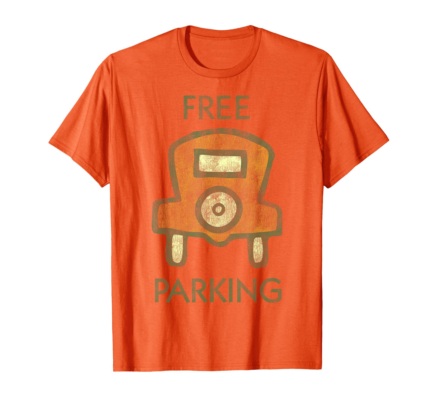 Monopoly Mr. Monopoly Free Parking Distressed Logo T-Shirt