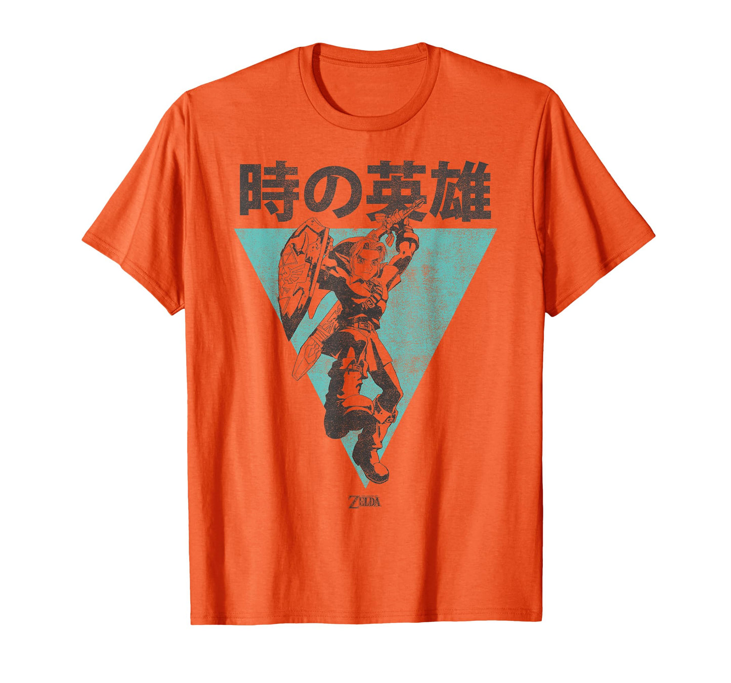 Nintendo Legend Of Zelda Link Kanji Triangle Poster T-Shirt