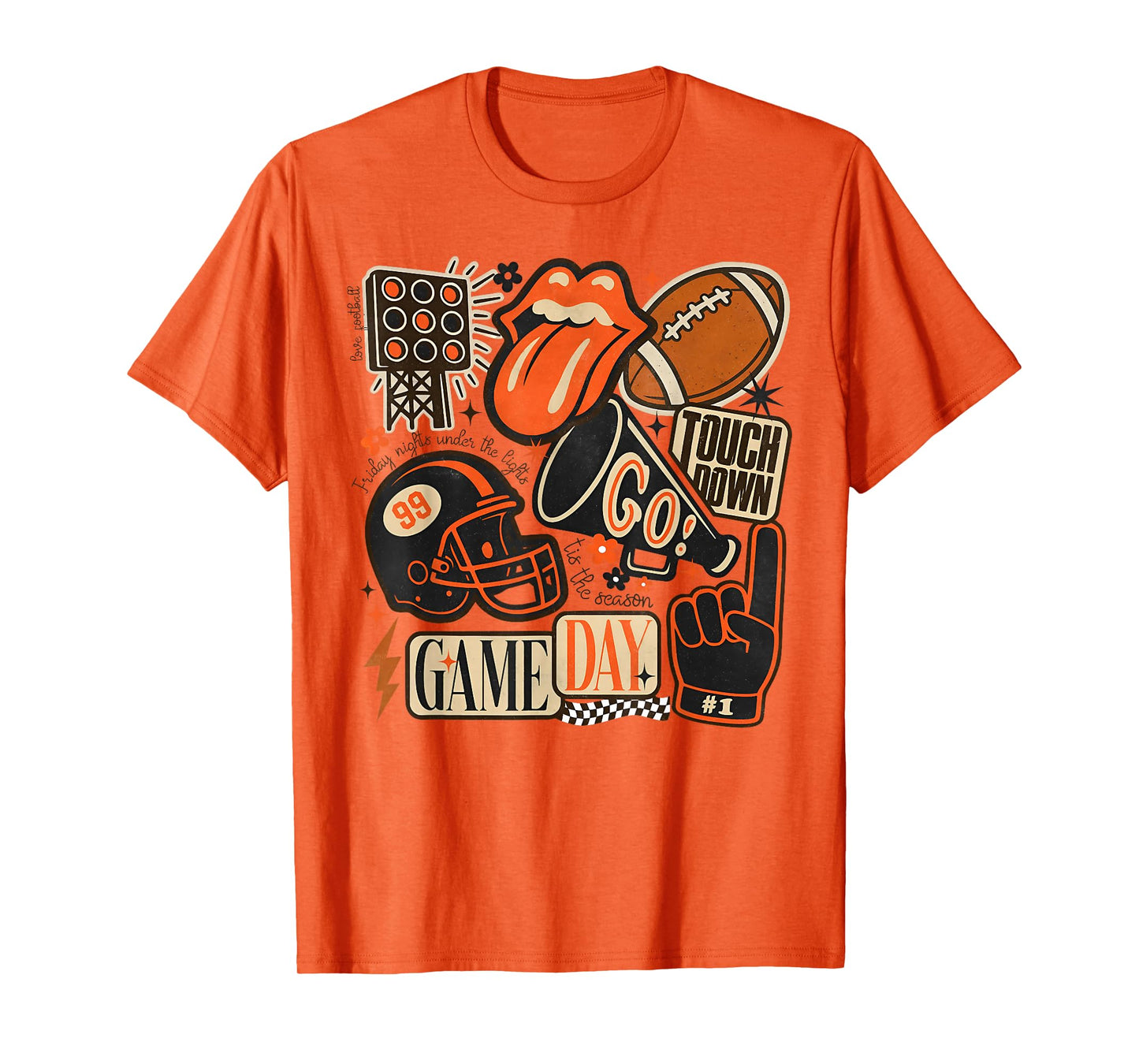 Touchdown Helmet American Football Game Day Thanksgiving T-Shirt