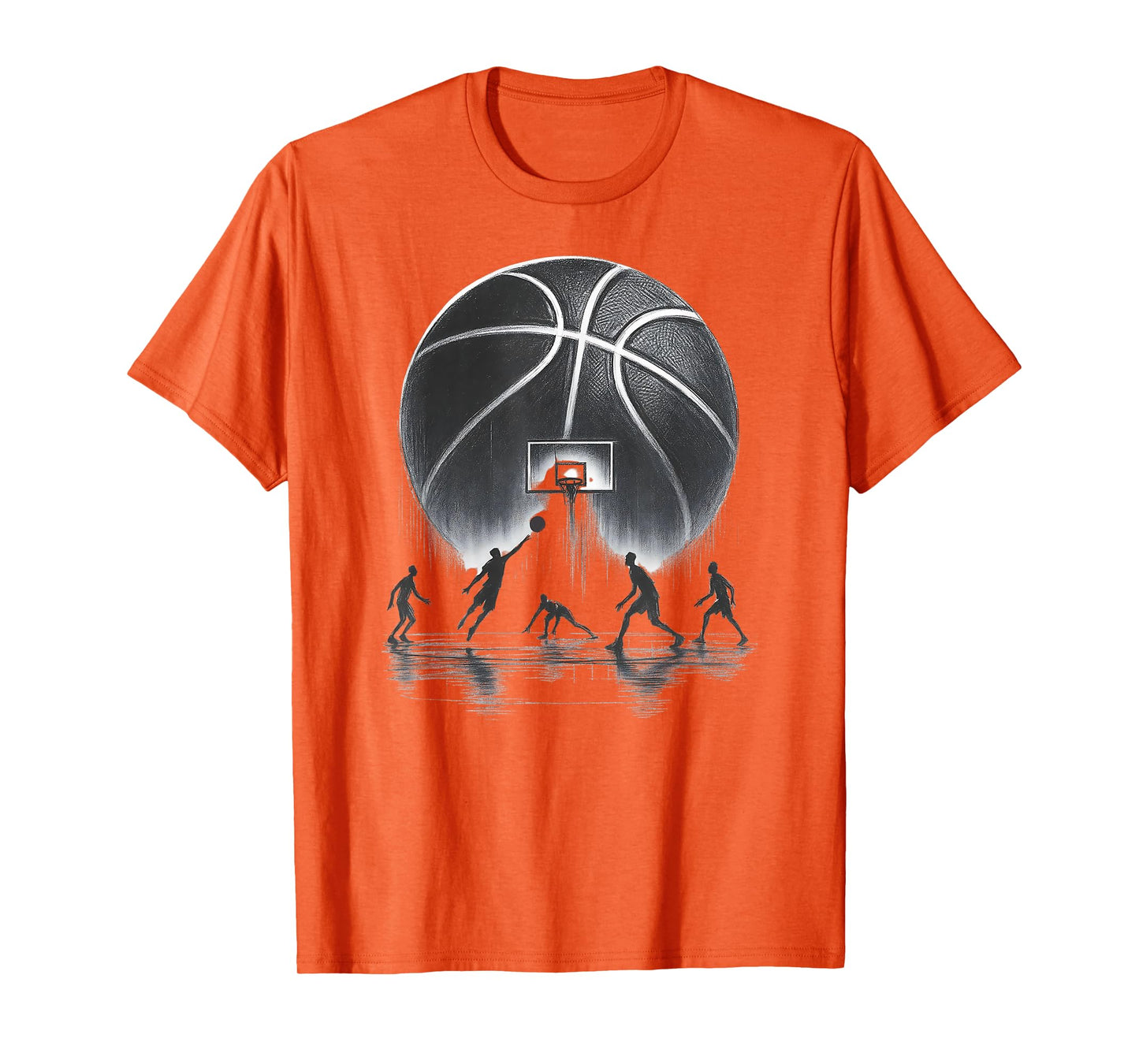 Basketball Graffiti Slam Dunk Hoop Drip Basketball Graphics T-Shirt