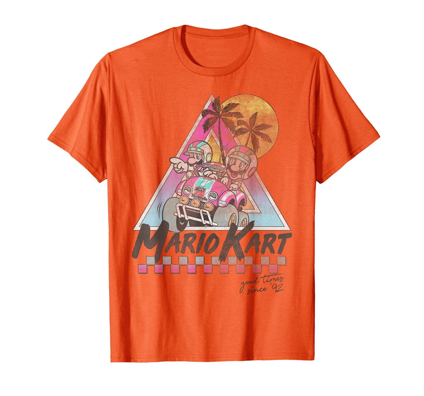 Mario Kart Mario And Luigi Good Time Since 92 Vintage T-Shirt