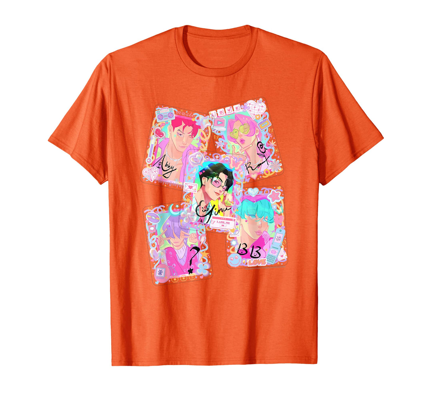 Kpop Demon Hunters Halloween Saja Boys Deco Photocards T-Shirt