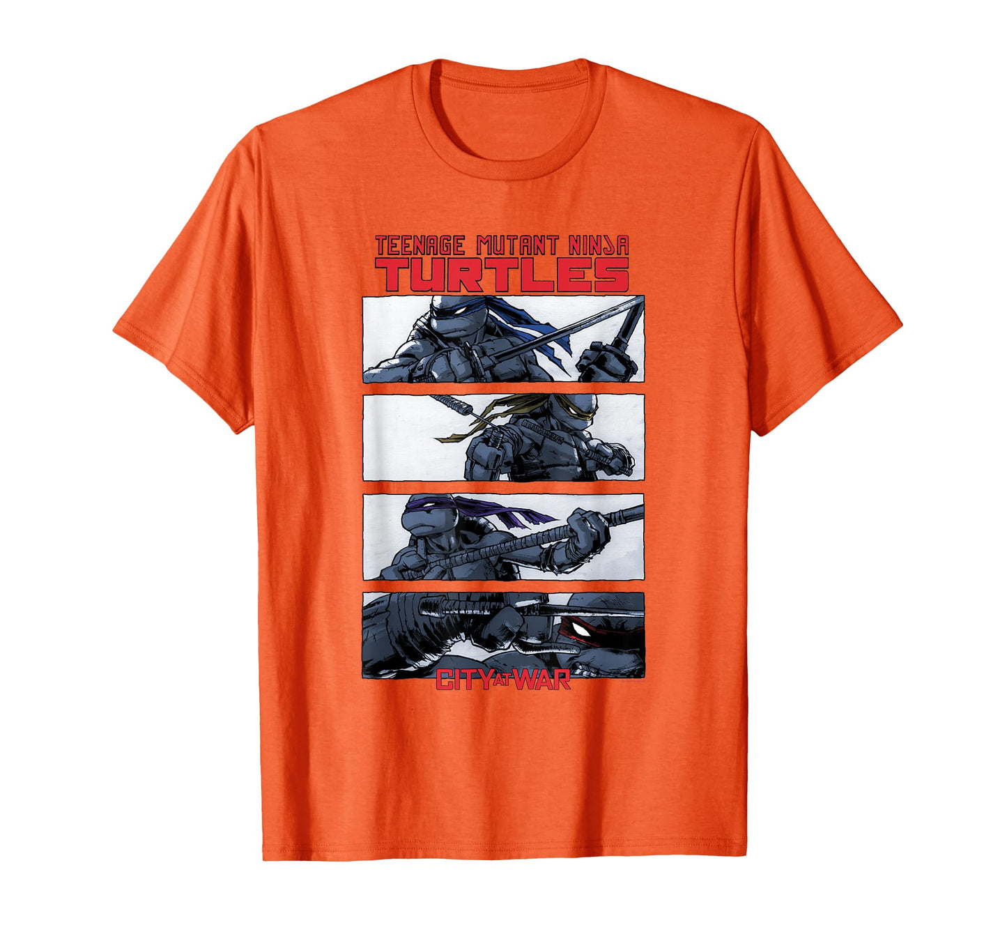 Teenage Mutant Ninja Turtles City at War Panels Comic T-Shirt