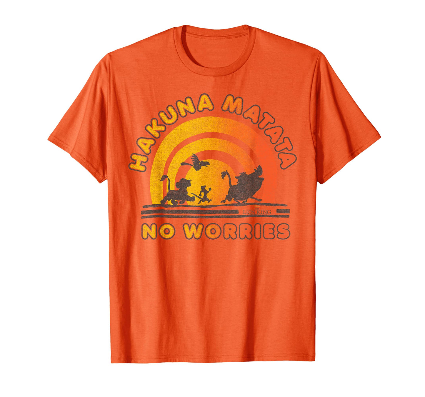 Disney The Lion King Hakuna Matata No Worries Sunset Logo T-Shirt