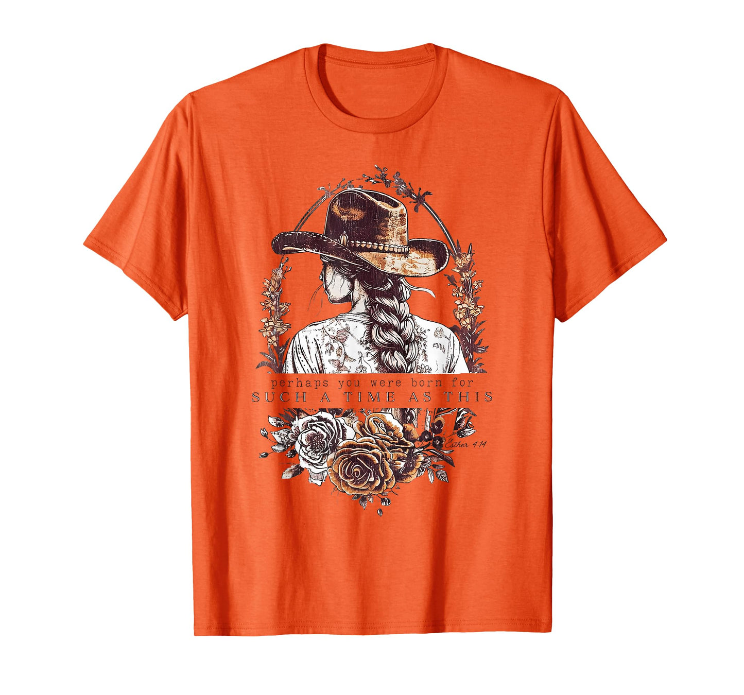Western Esther 4:14 For Such a Time as This Vintage Cowgirl T-Shirt