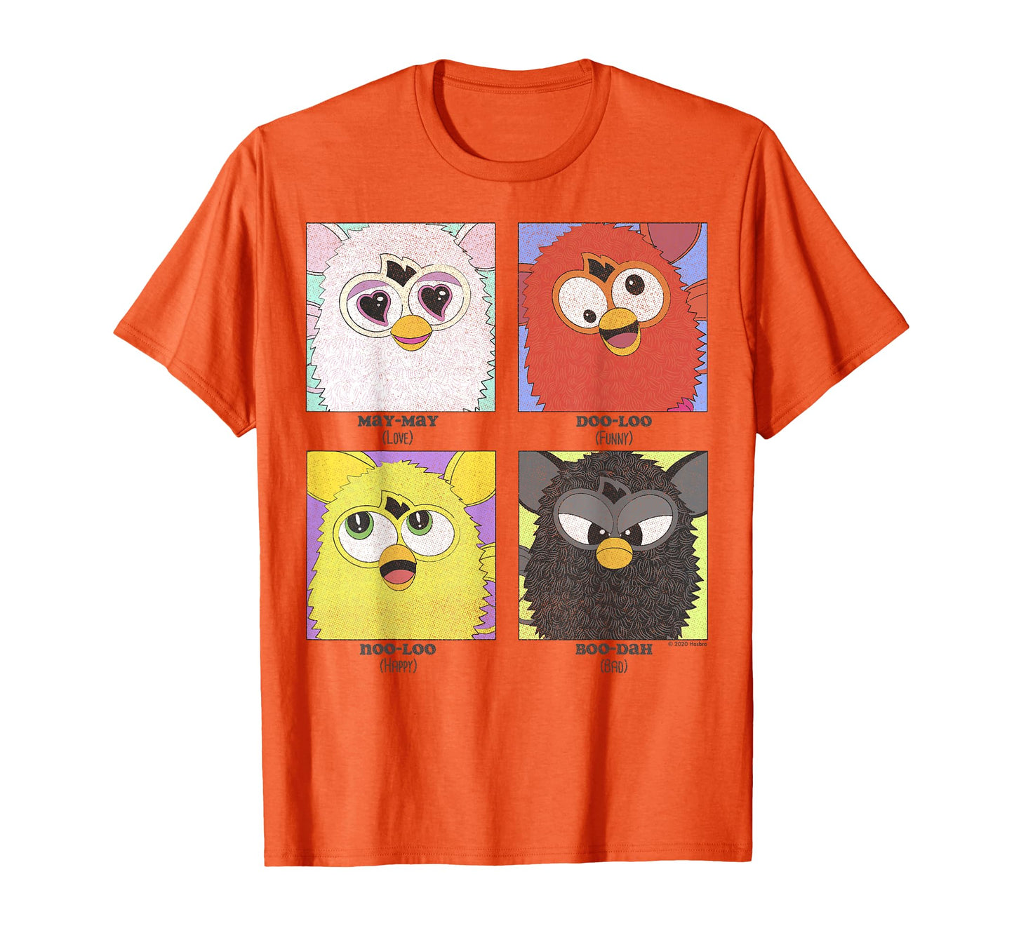 Furby Different Emotions Vintage Box Up T-Shirt