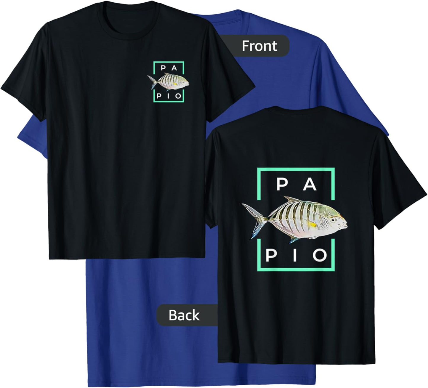 Hawaii Papio Fish T-Shirt - T-Shirt | Royal