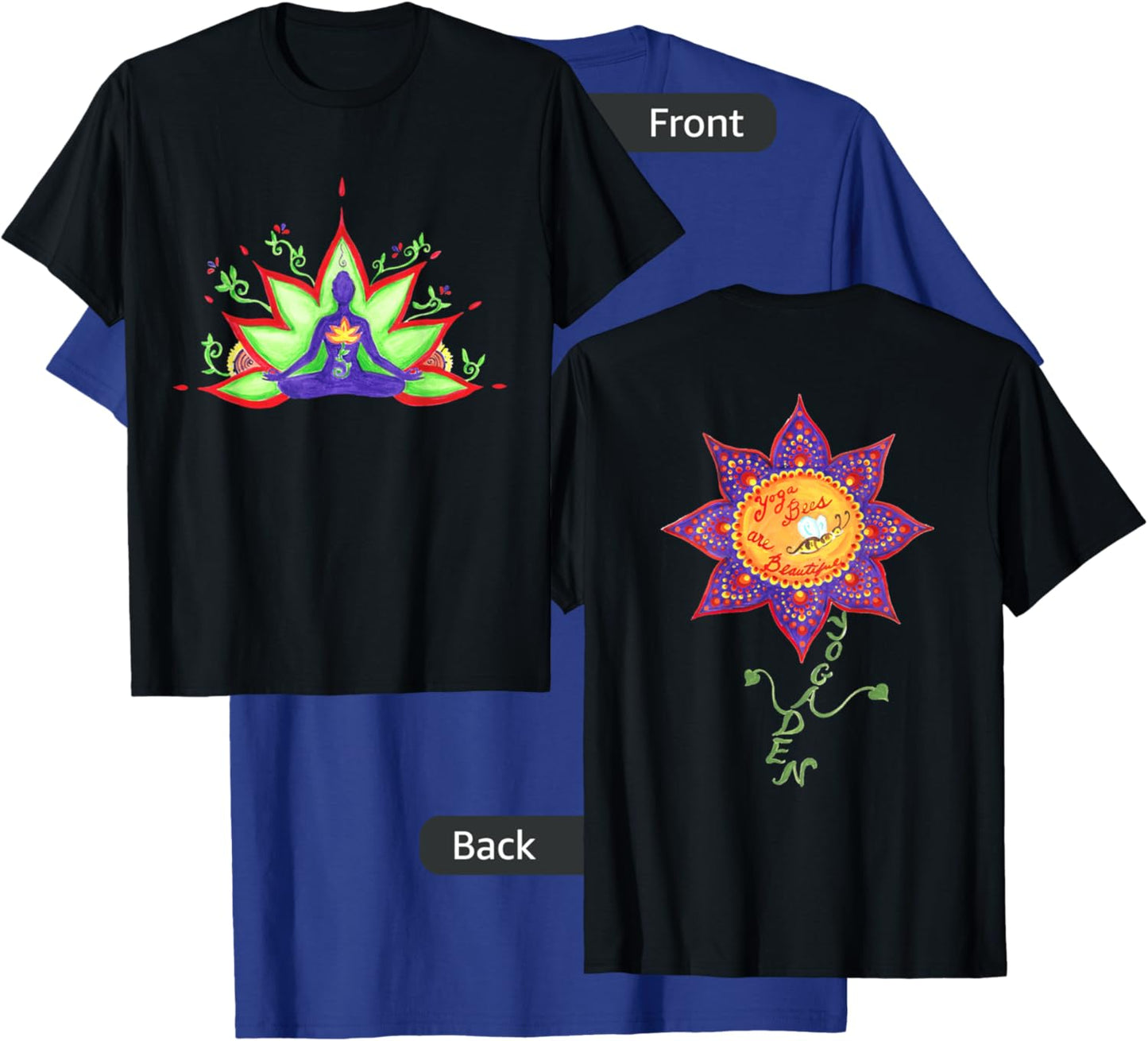 Yoga Bees Yoga Sutra Yoga Den T-Shirt - T-Shirt | Royal