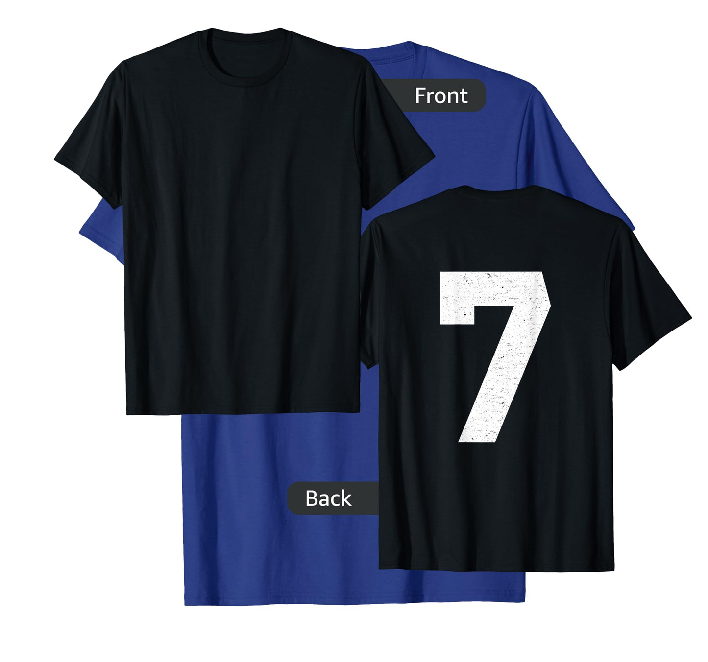 #7 Jersey Uniform Varsity Sports Number, 7th Birthday T-Shirt