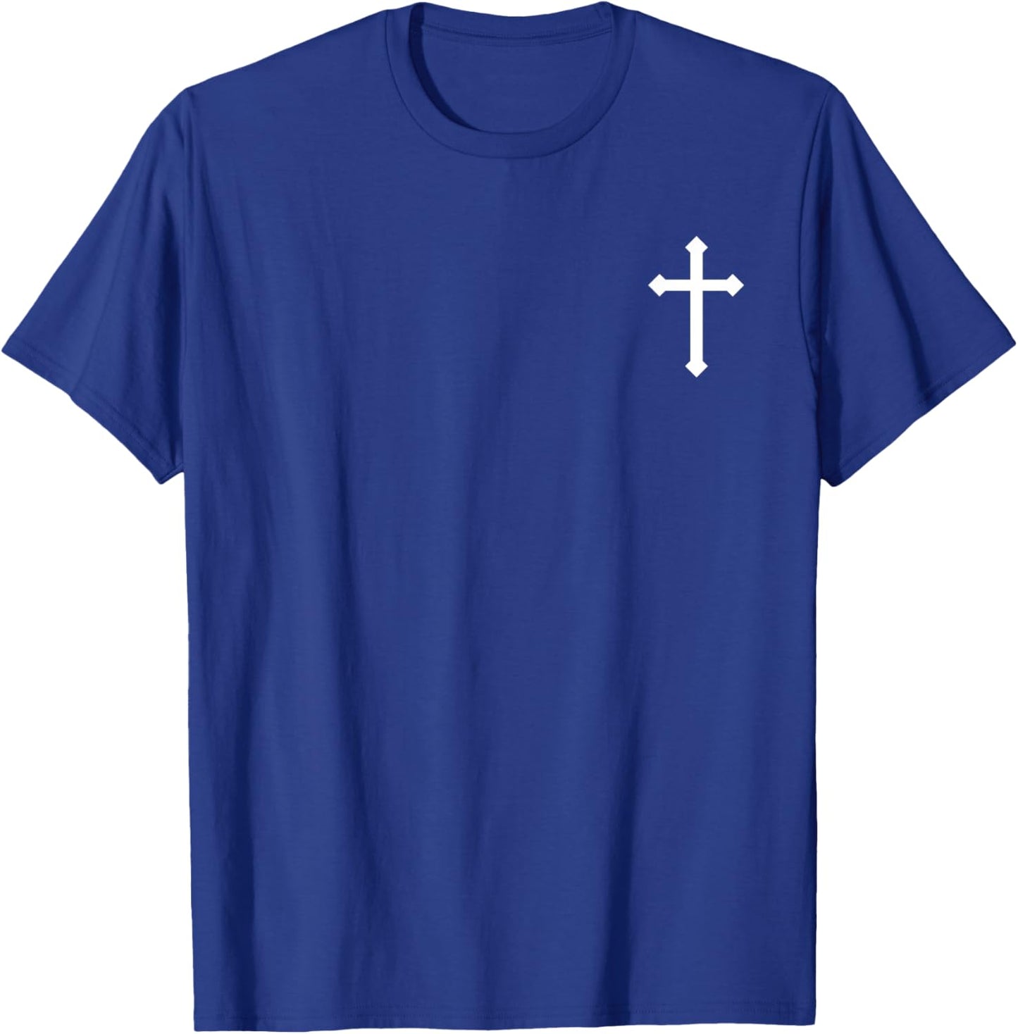 Cross Pocket Graphic Print for Christians T-Shirt - T-Shirt | Royal