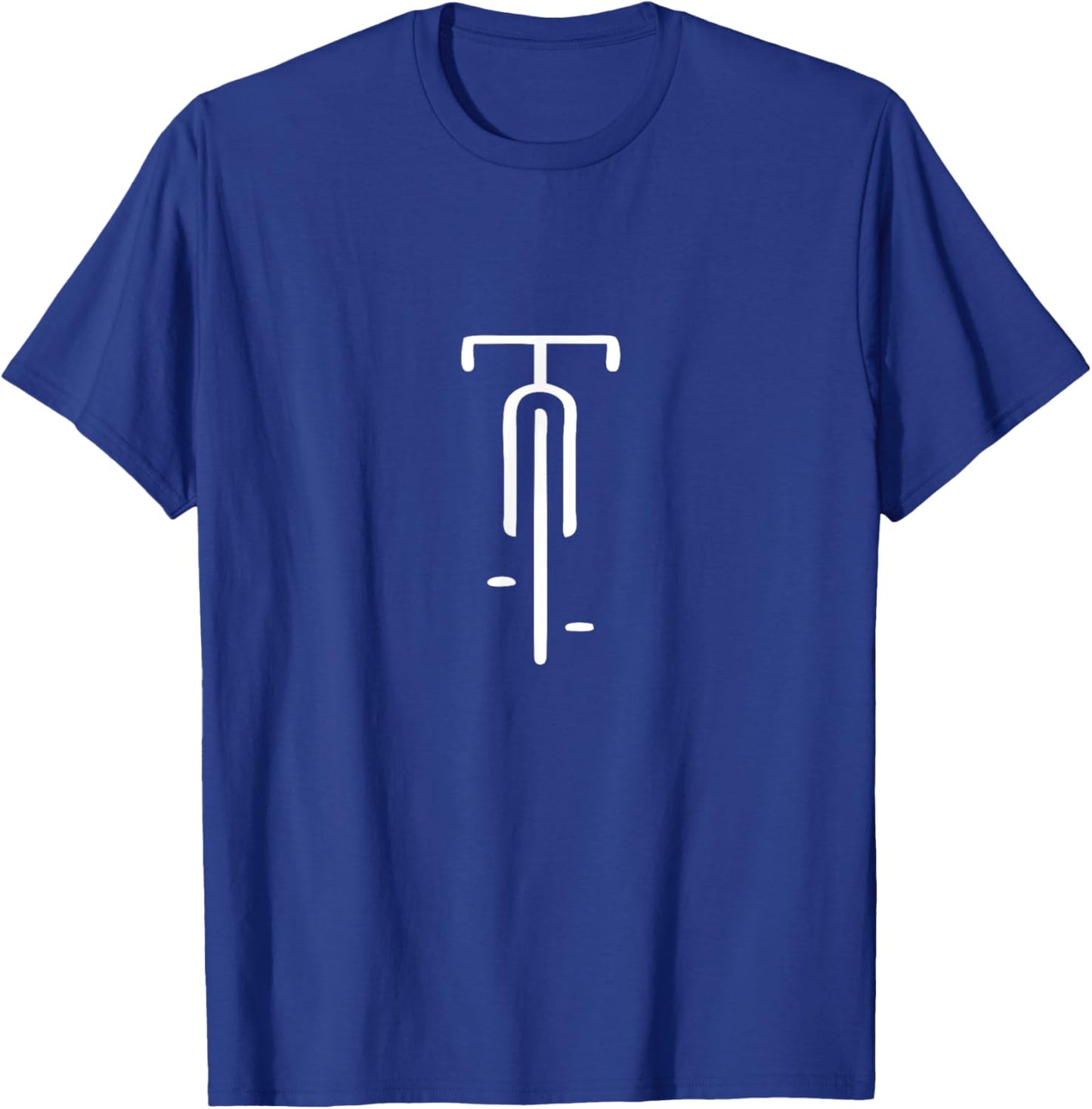 Minimalist bike logo for cycling lovers T-Shirt - T-Shirt | Royal