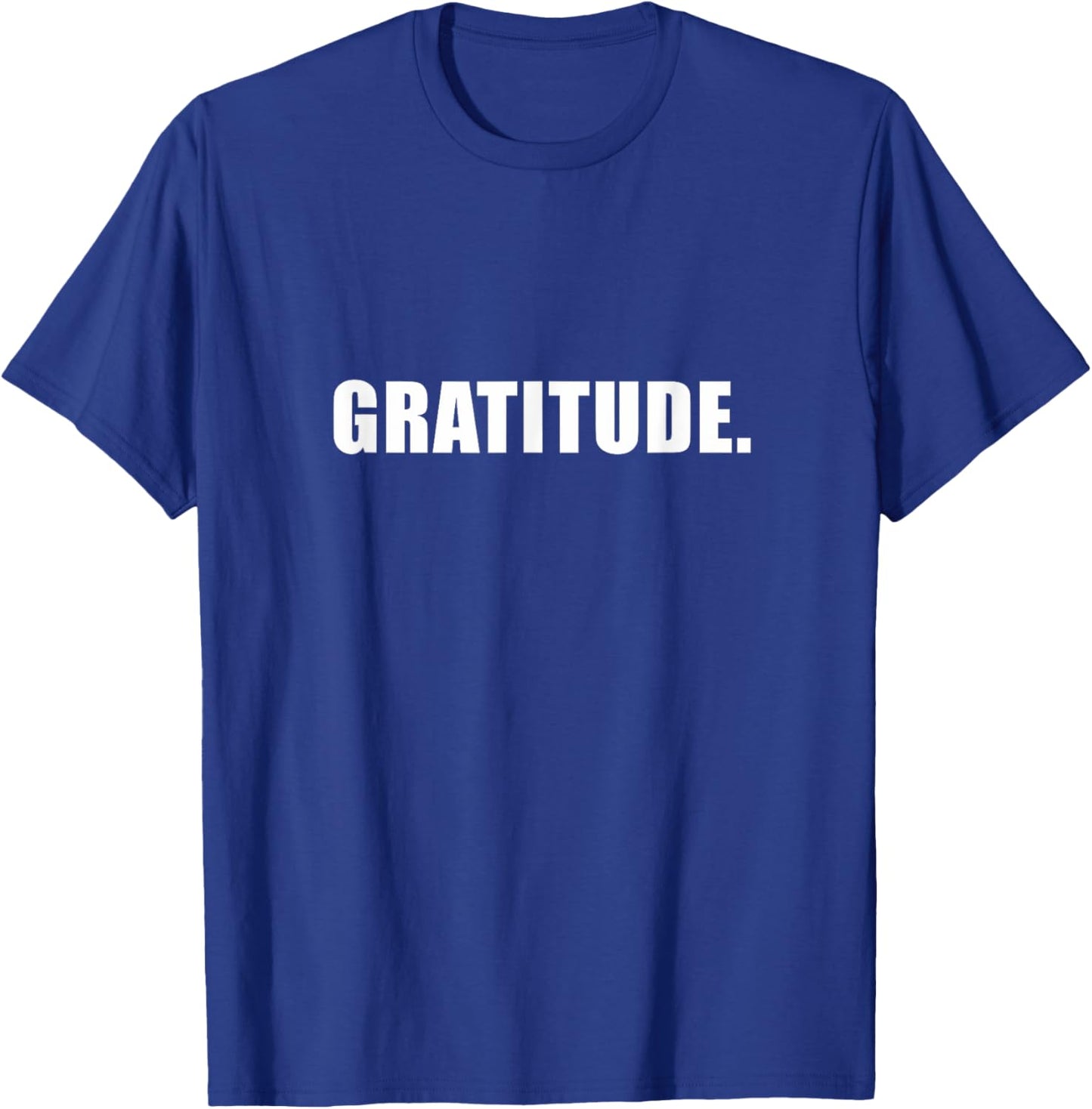 Gratitude Inspirational Novelty Celebrate Recovery T-Shirt - T-Shirt | Royal