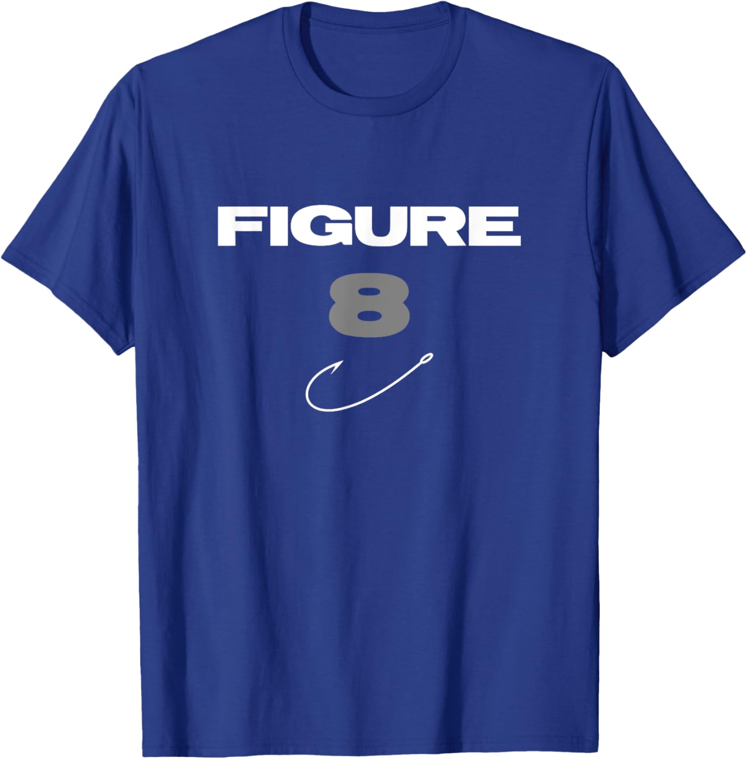 SABsports: FIGURE 8 AND HOOK Musky Muskie - Fishing T-Shirt - T-Shirt | Royal