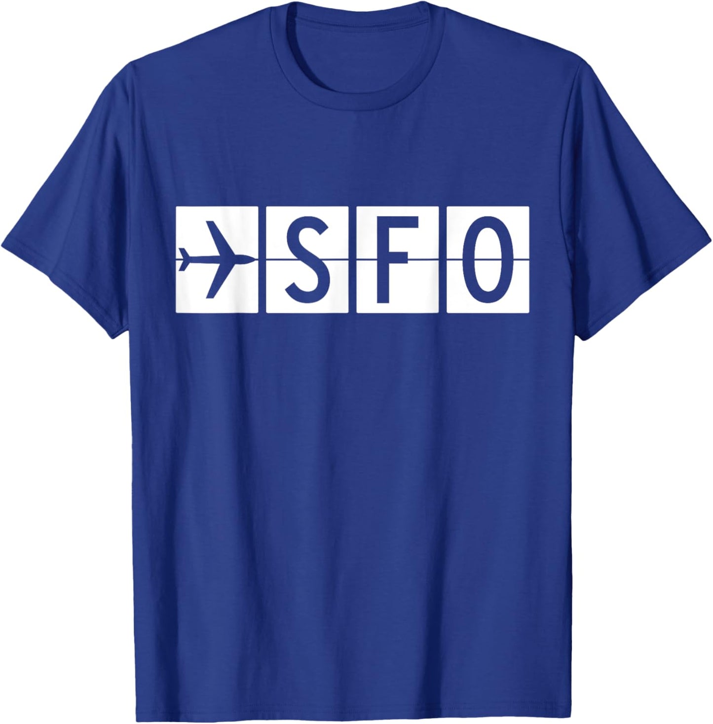 SFO San Francisco California Airport T-Shirt - T-Shirt | Royal