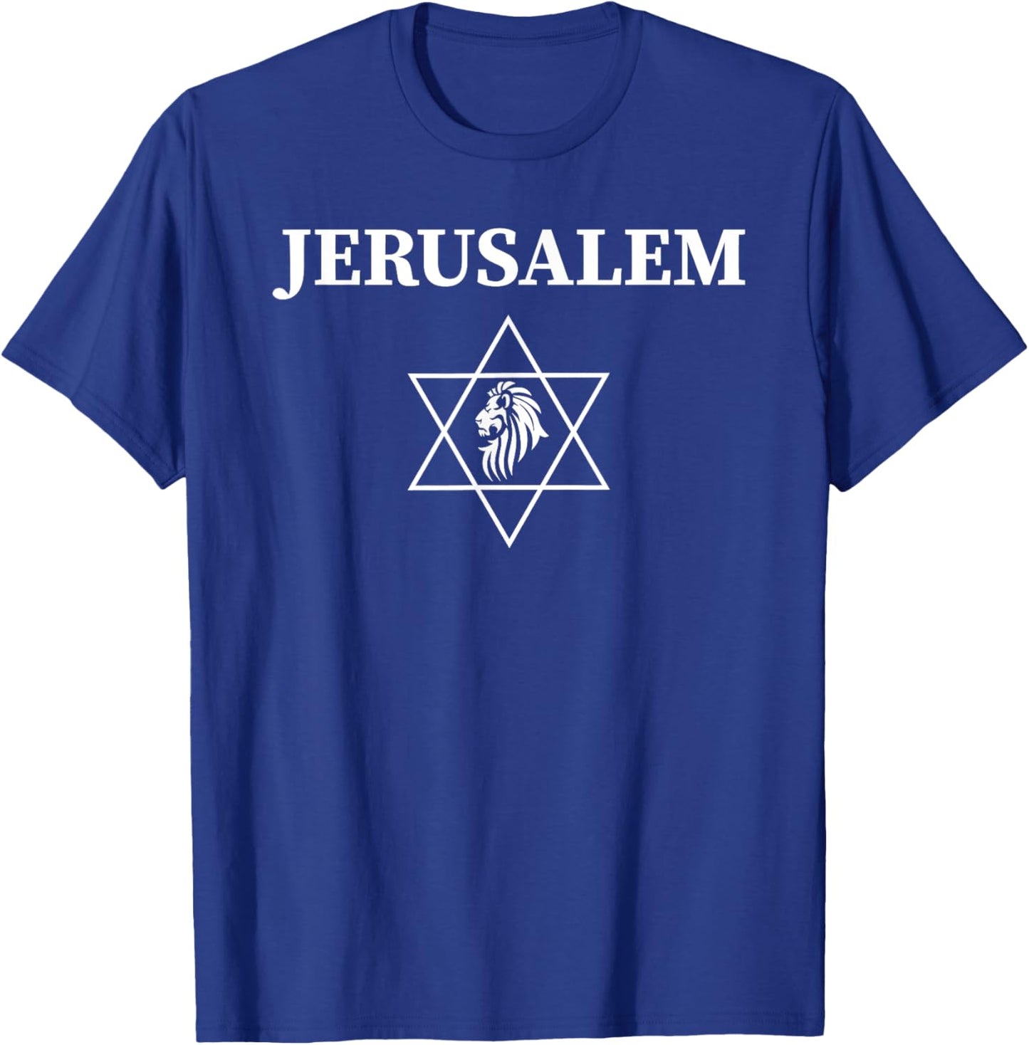 Jerusalem Israel Israeli Flag of Jerusalem T-Shirt - T-Shirt | Royal